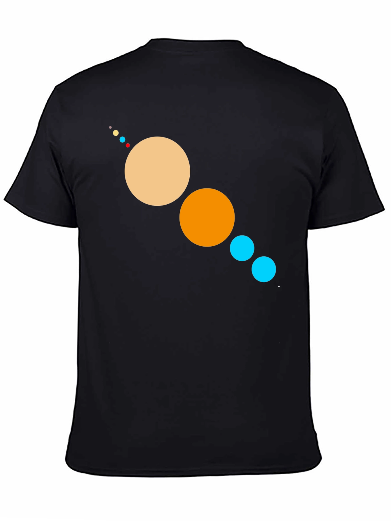Planetary System Graphic Black T-Shirt
