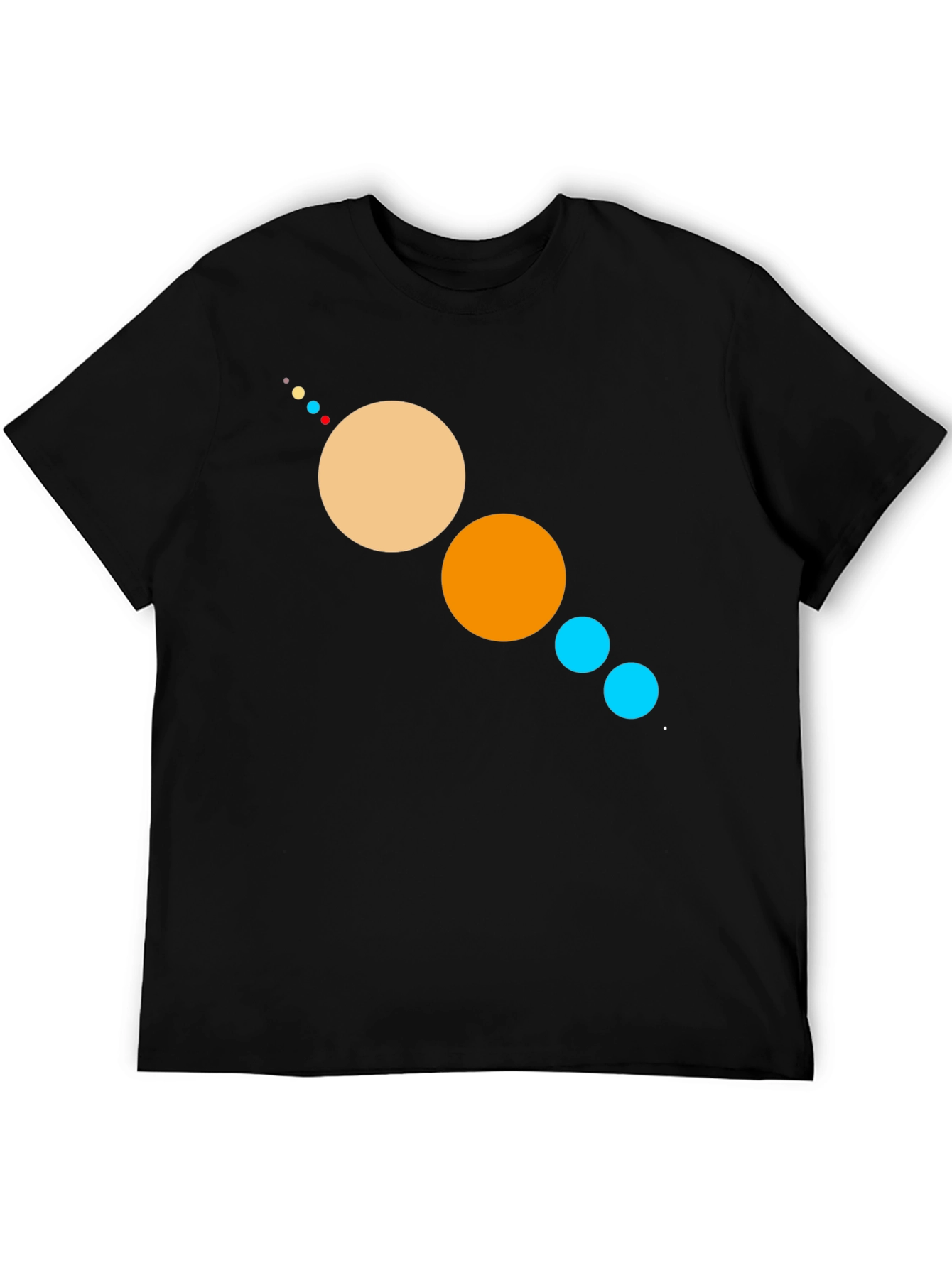 Planetary System Graphic Black T-Shirt