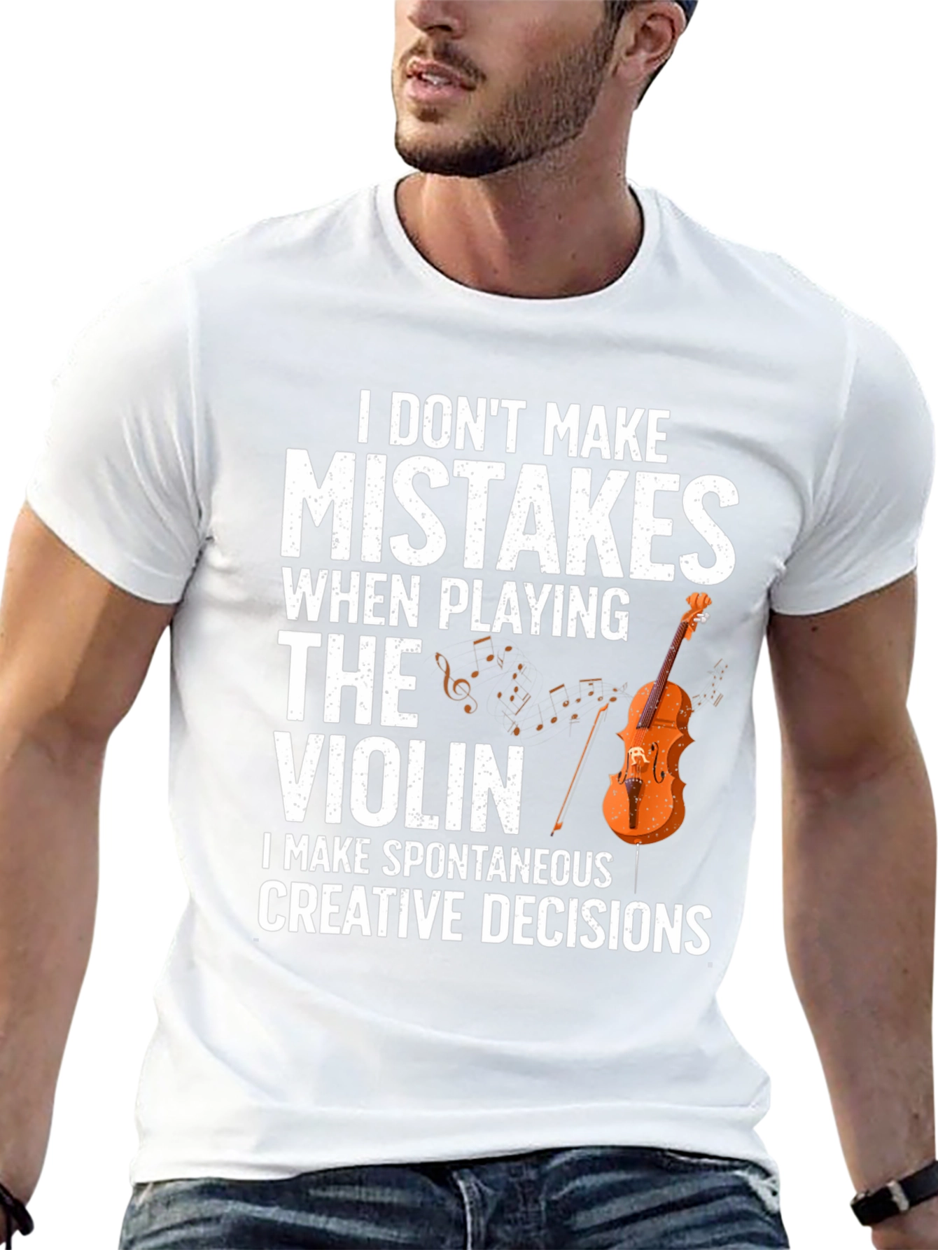 Funny Violinist T-Shirt - I Dont Make Mistakes
