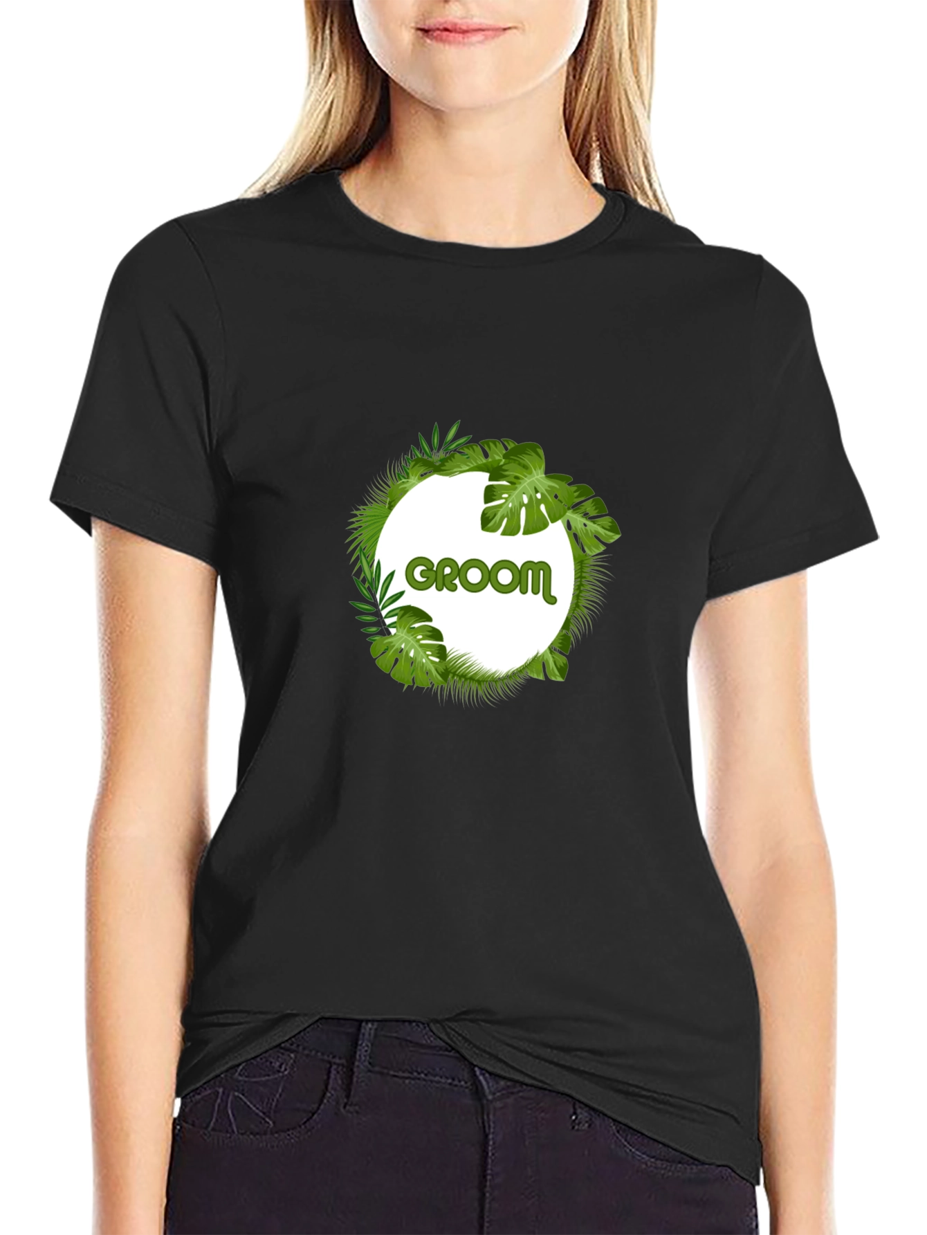 Groom Tropical Leaf T-Shirt