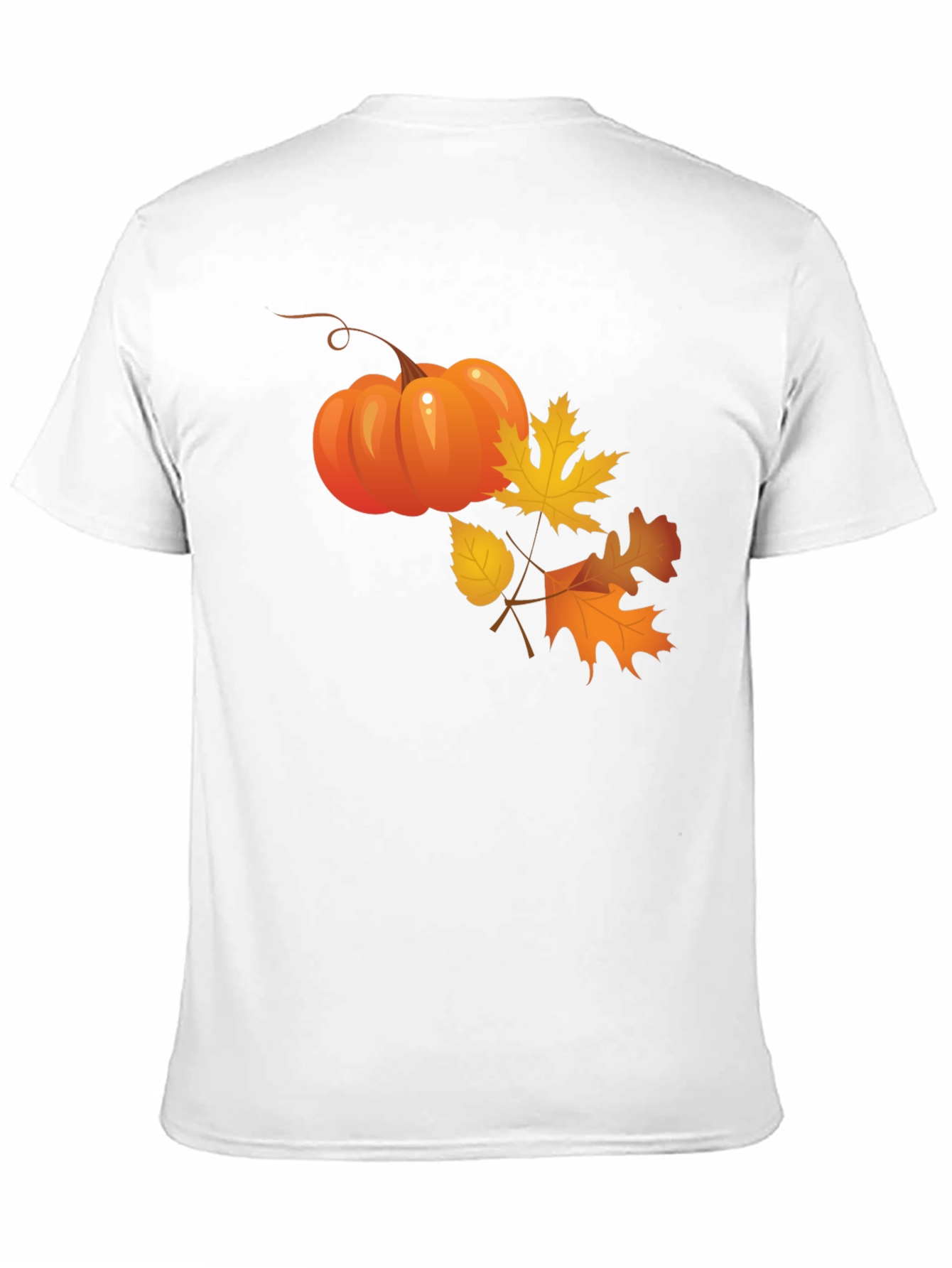 Autumn Pumpkin & Leaves Graphic Tee