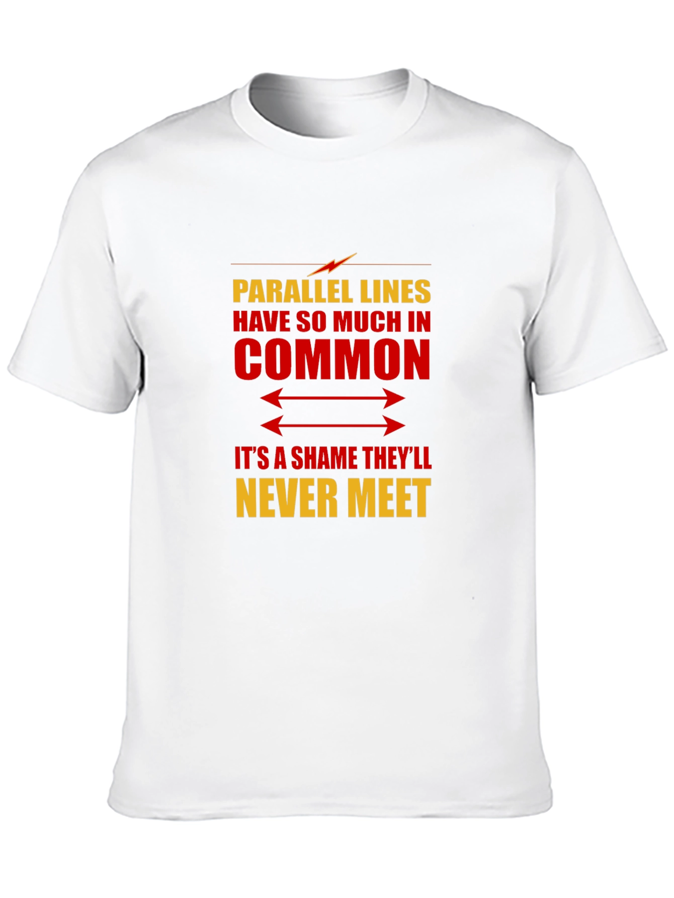 Parallel Lines Humor Graphic T-Shirt