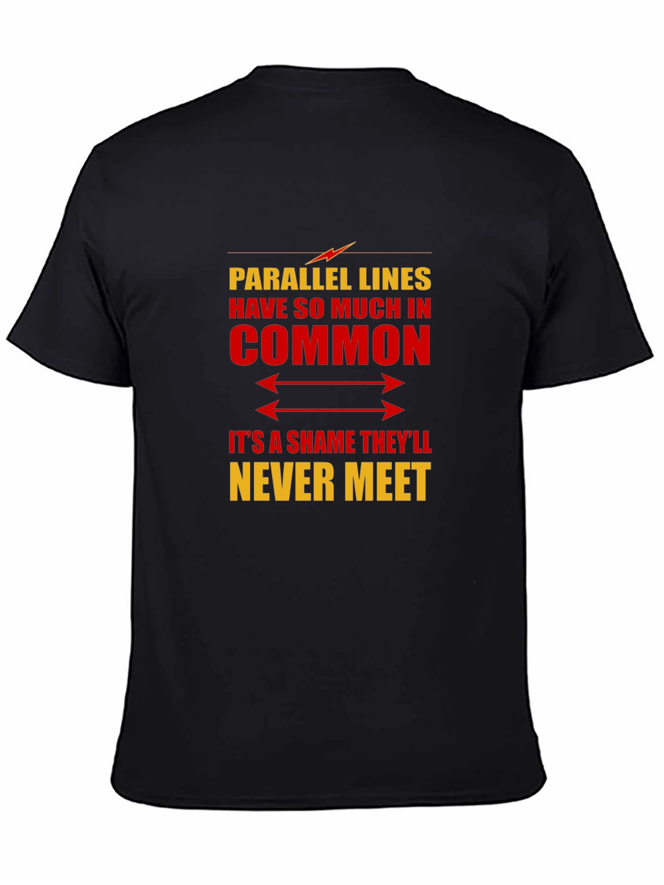 Parallel Lines Humor Graphic T-Shirt