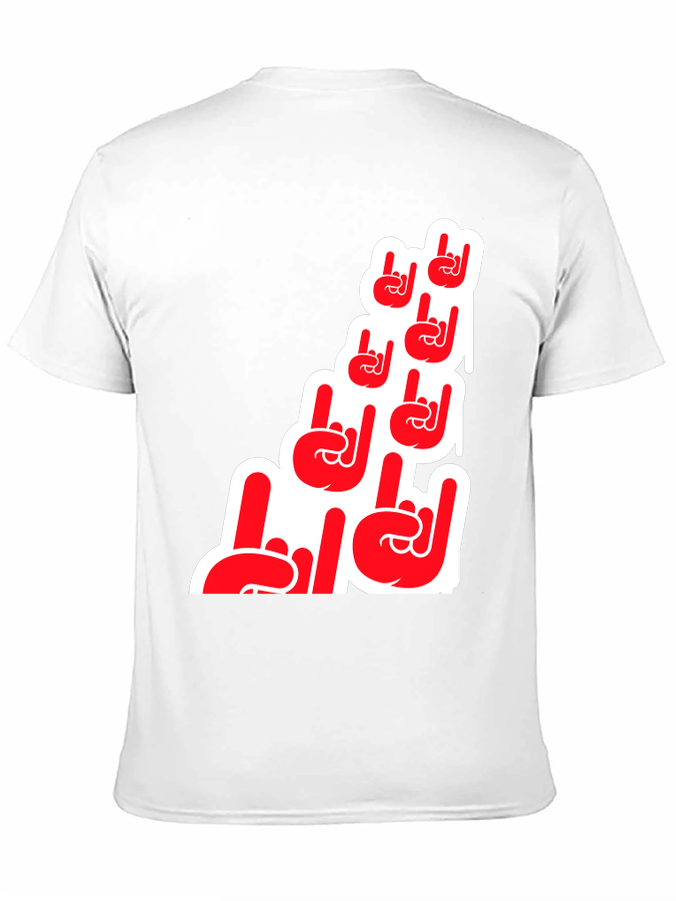 Rock On Hand Graphic T-Shirt - Black