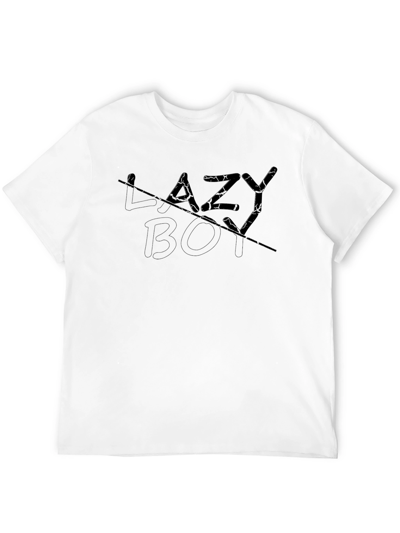 Lazy Boy Graphic Black T-Shirt