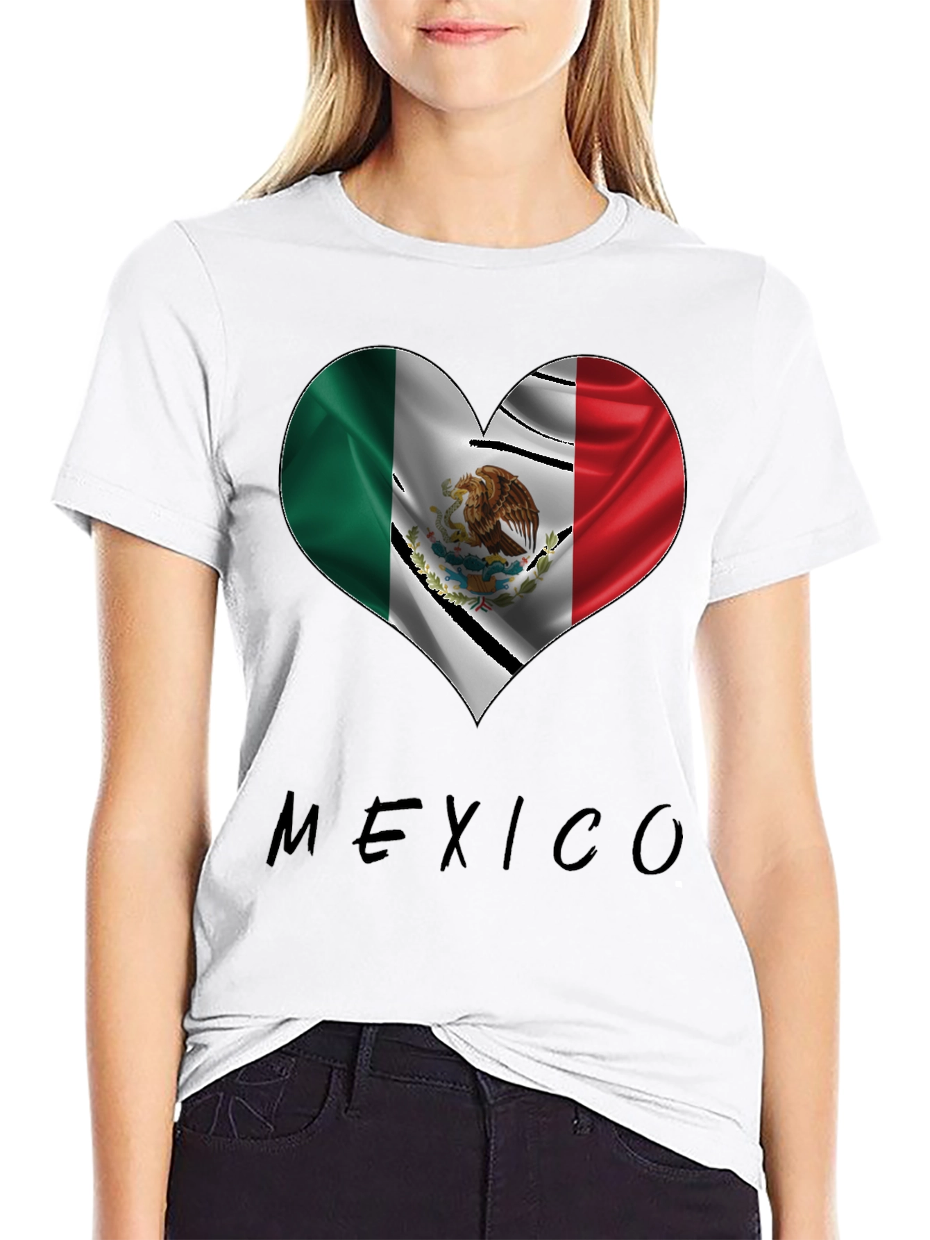 Mexico Heart Flag T-Shirt - Show Your Pride!