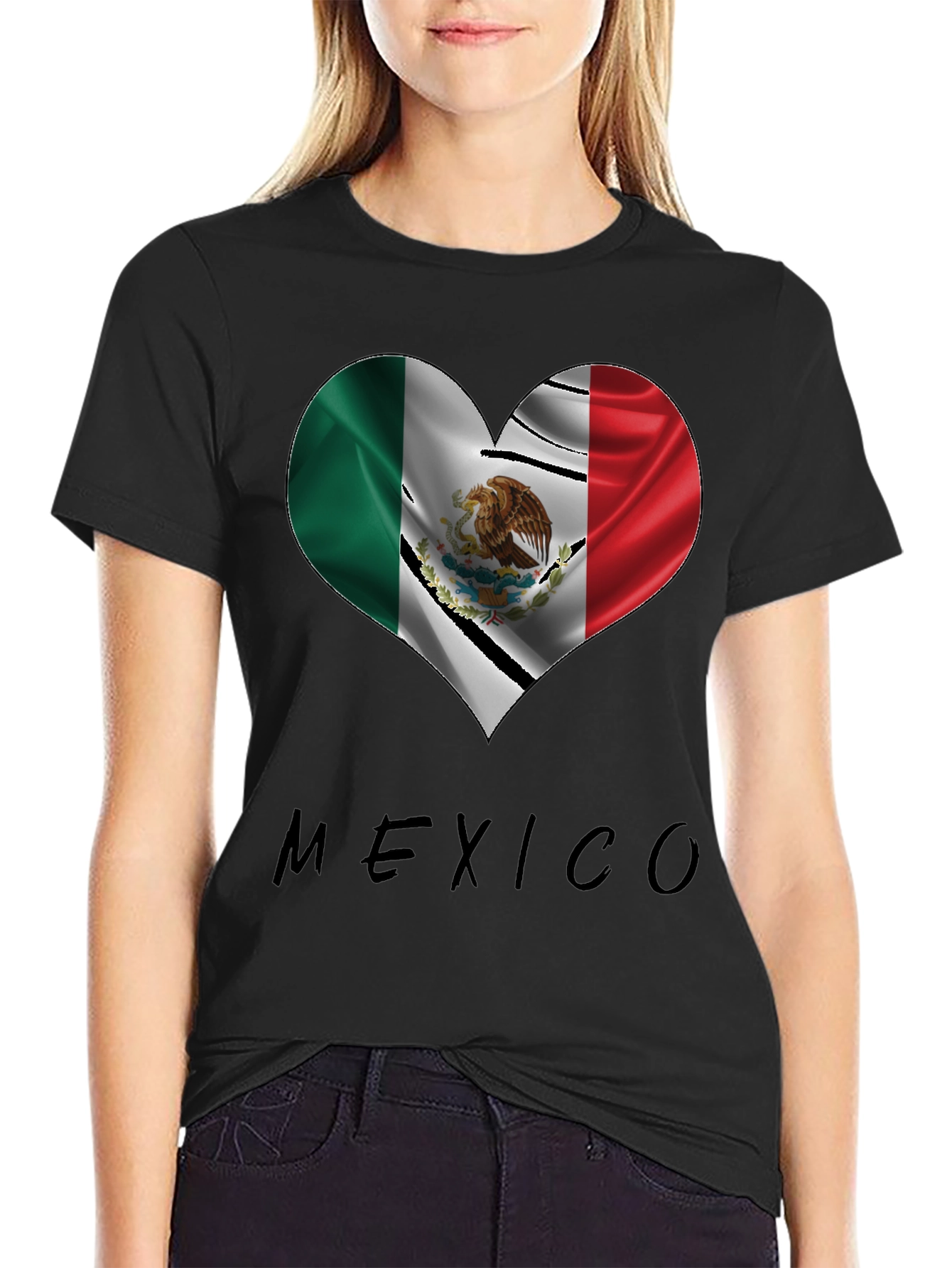 Mexico Heart Flag T-Shirt - Show Your Pride!