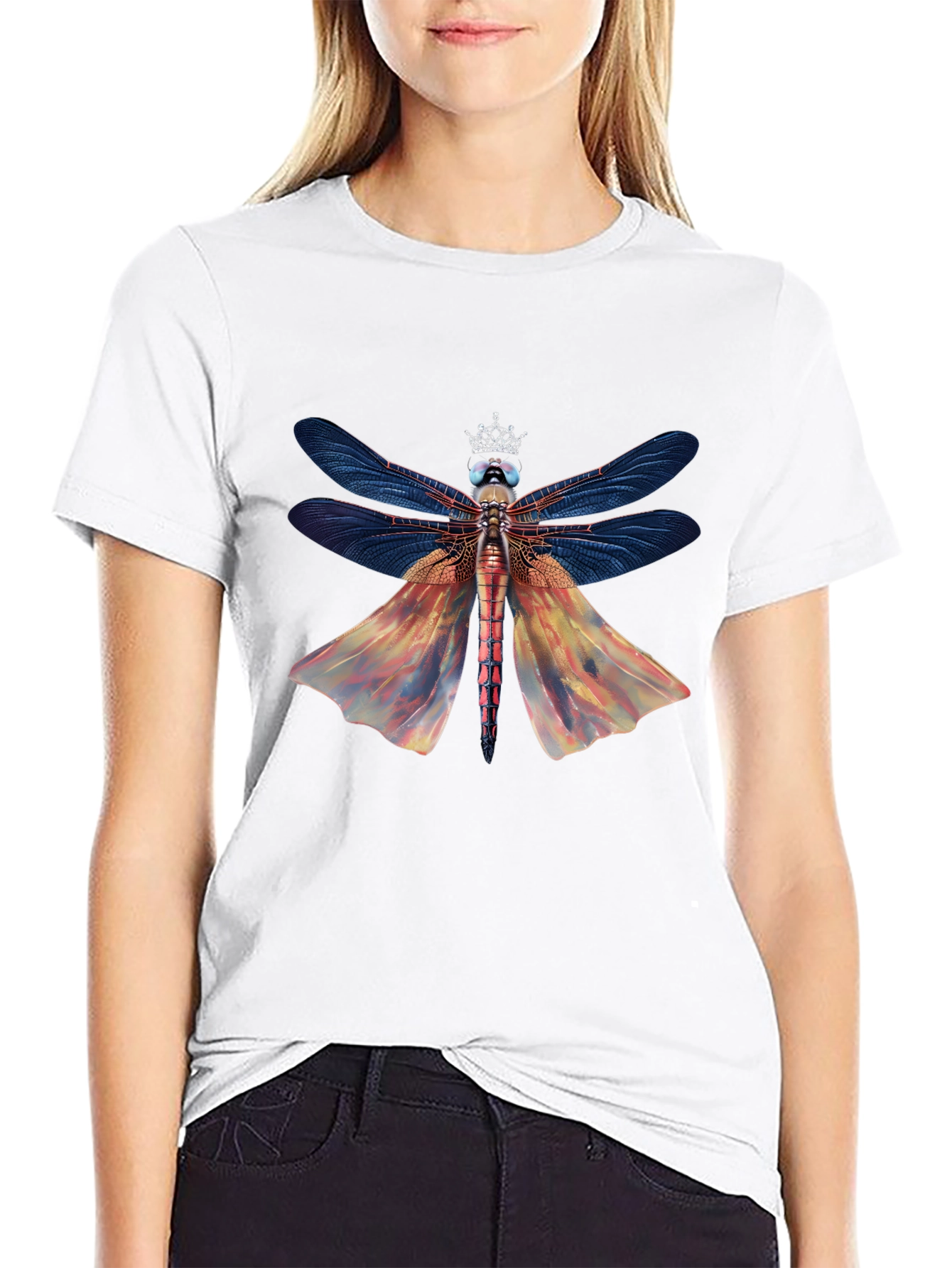 Dragonfly King Graphic Tee - Black