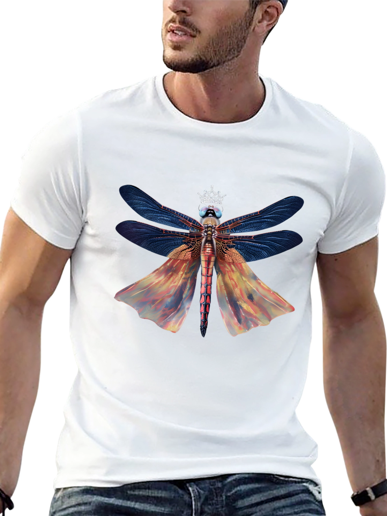 Dragonfly King Graphic Tee - Black