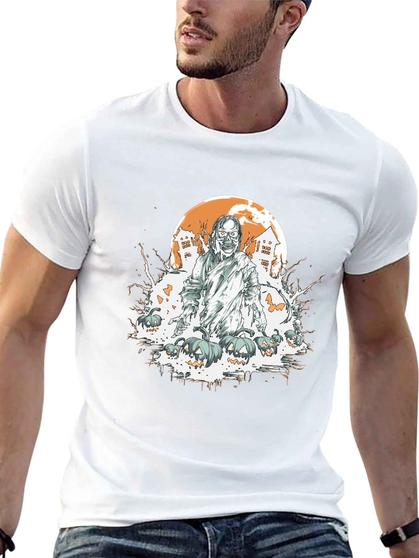 Spooky Zombie Halloween T-Shirt