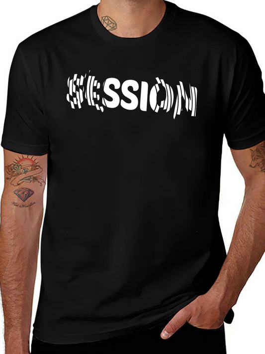 Session Graphic Tee - Black Casual T-Shirt
