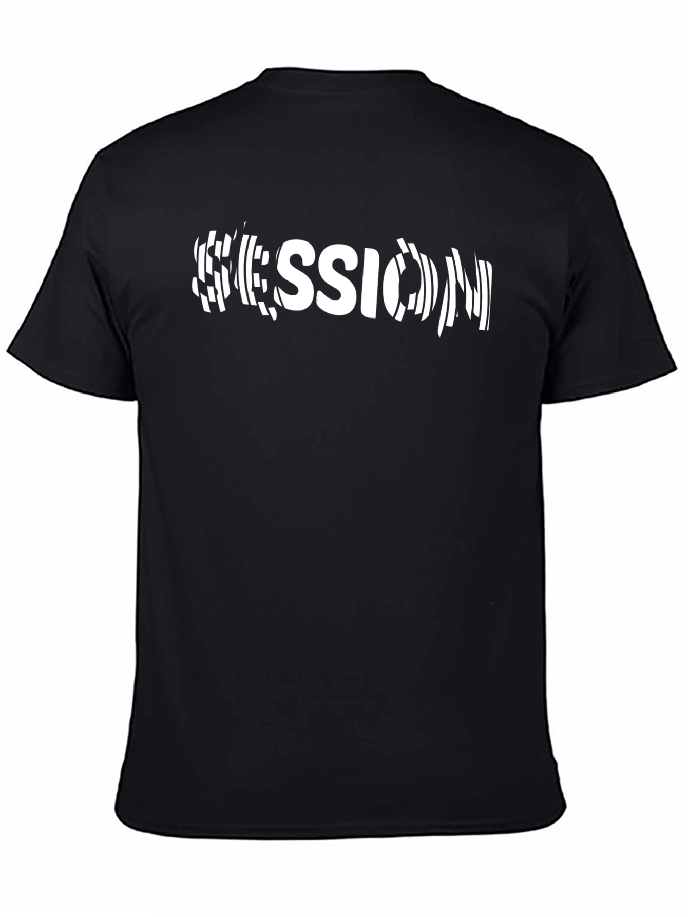Session Graphic Tee - Black Casual T-Shirt