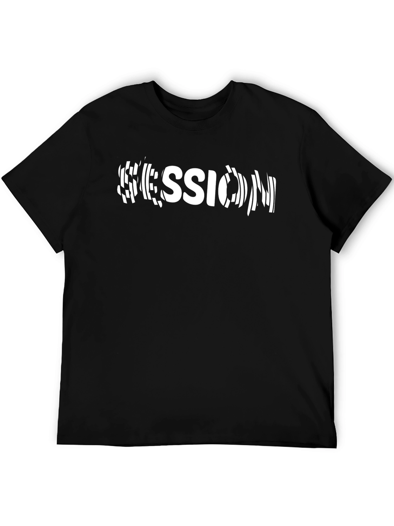 Session Graphic Tee - Black Casual T-Shirt
