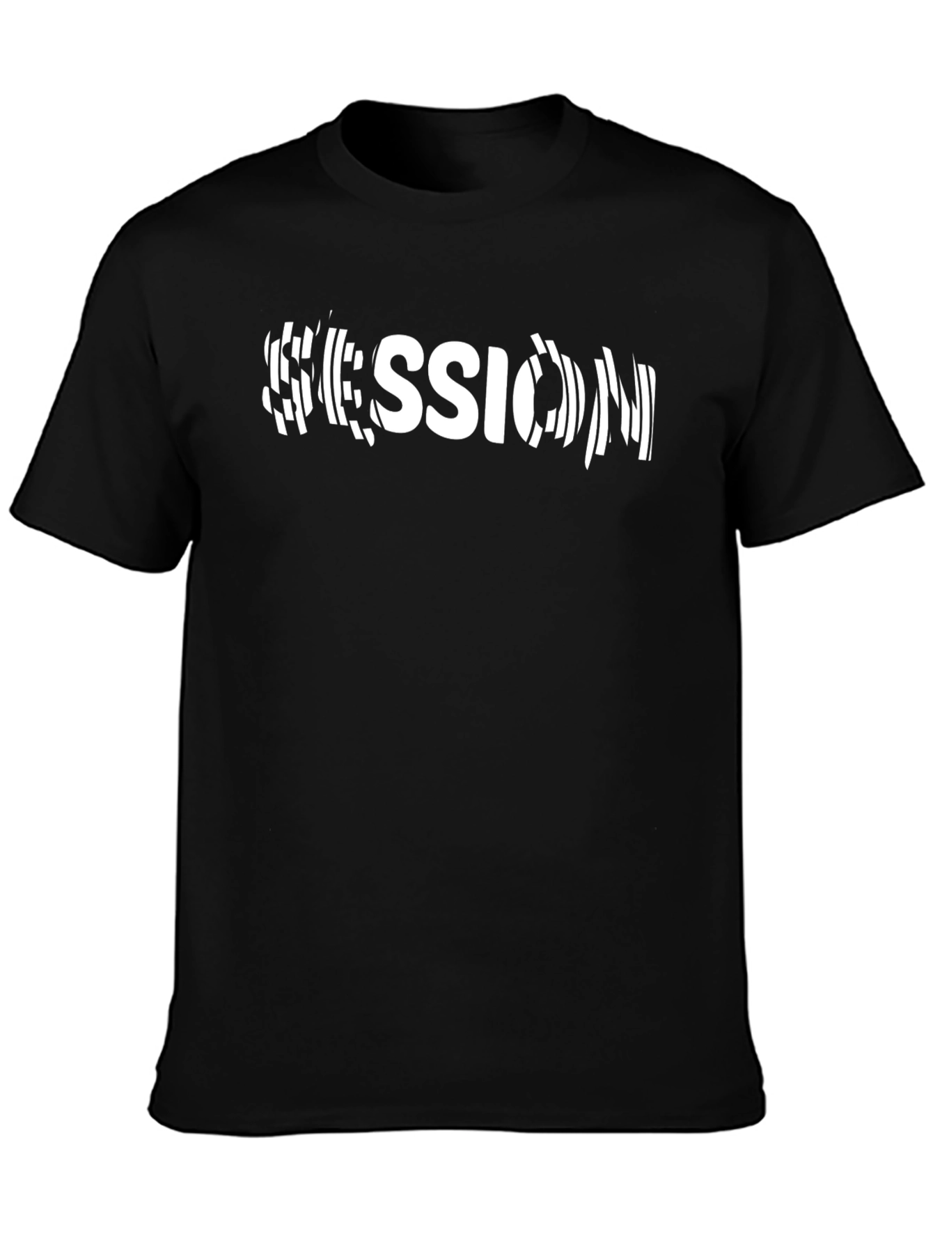 Session Graphic Tee - Black Casual T-Shirt