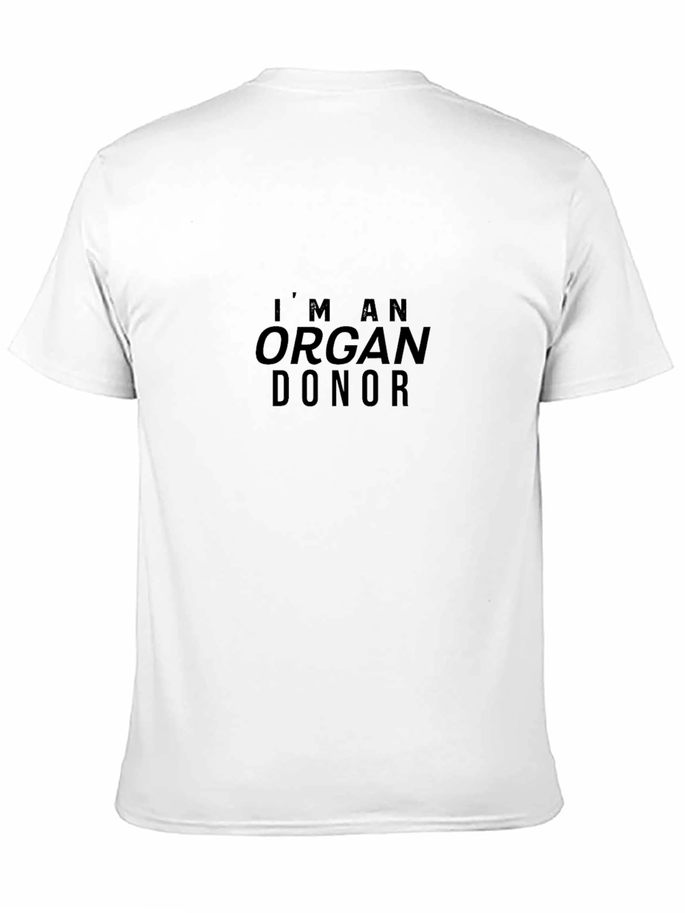 Organ Donor T-Shirt - Black Crew Neck