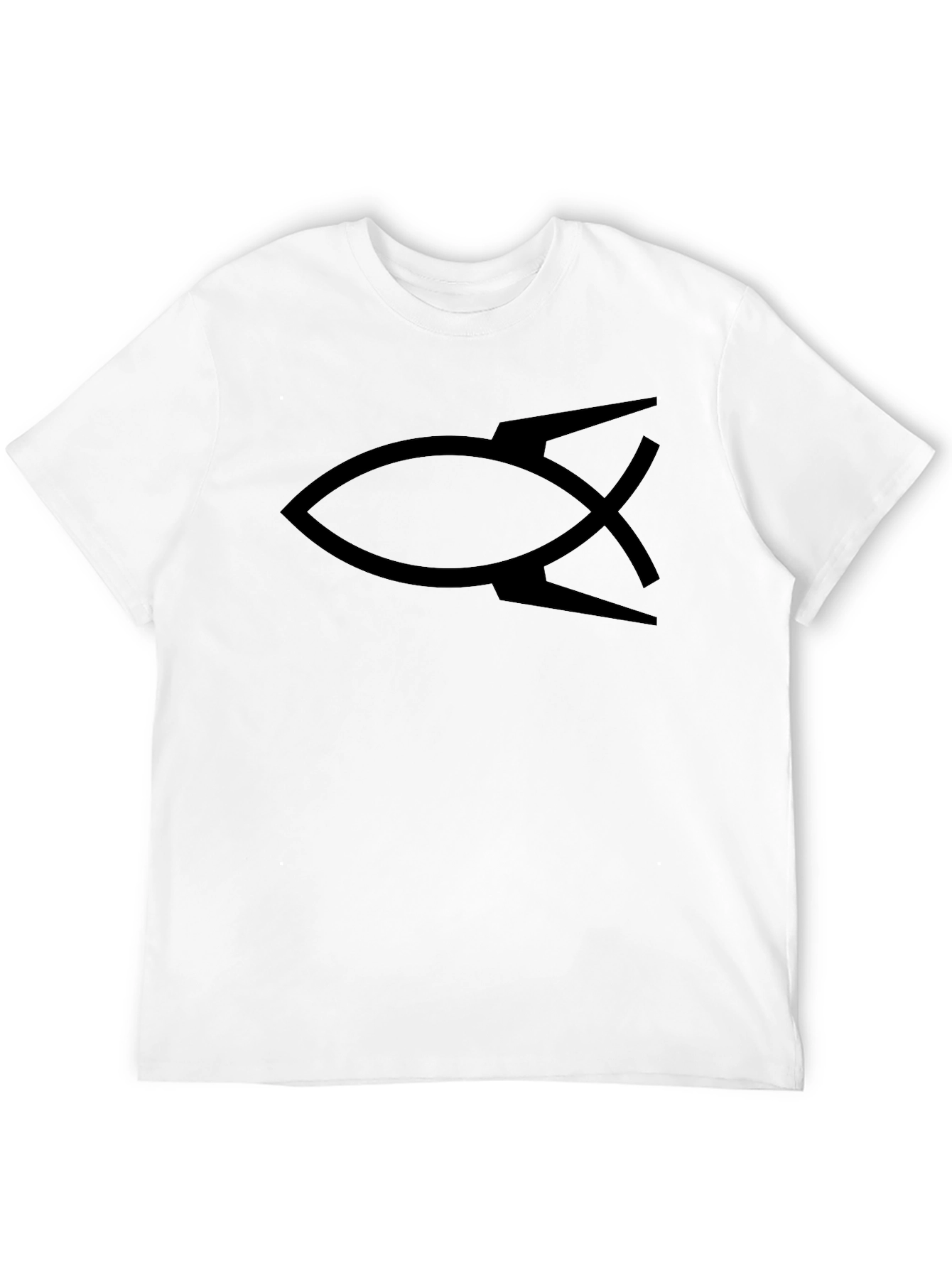 Rocket Fish Graphic Tee - Black Cotton Blend