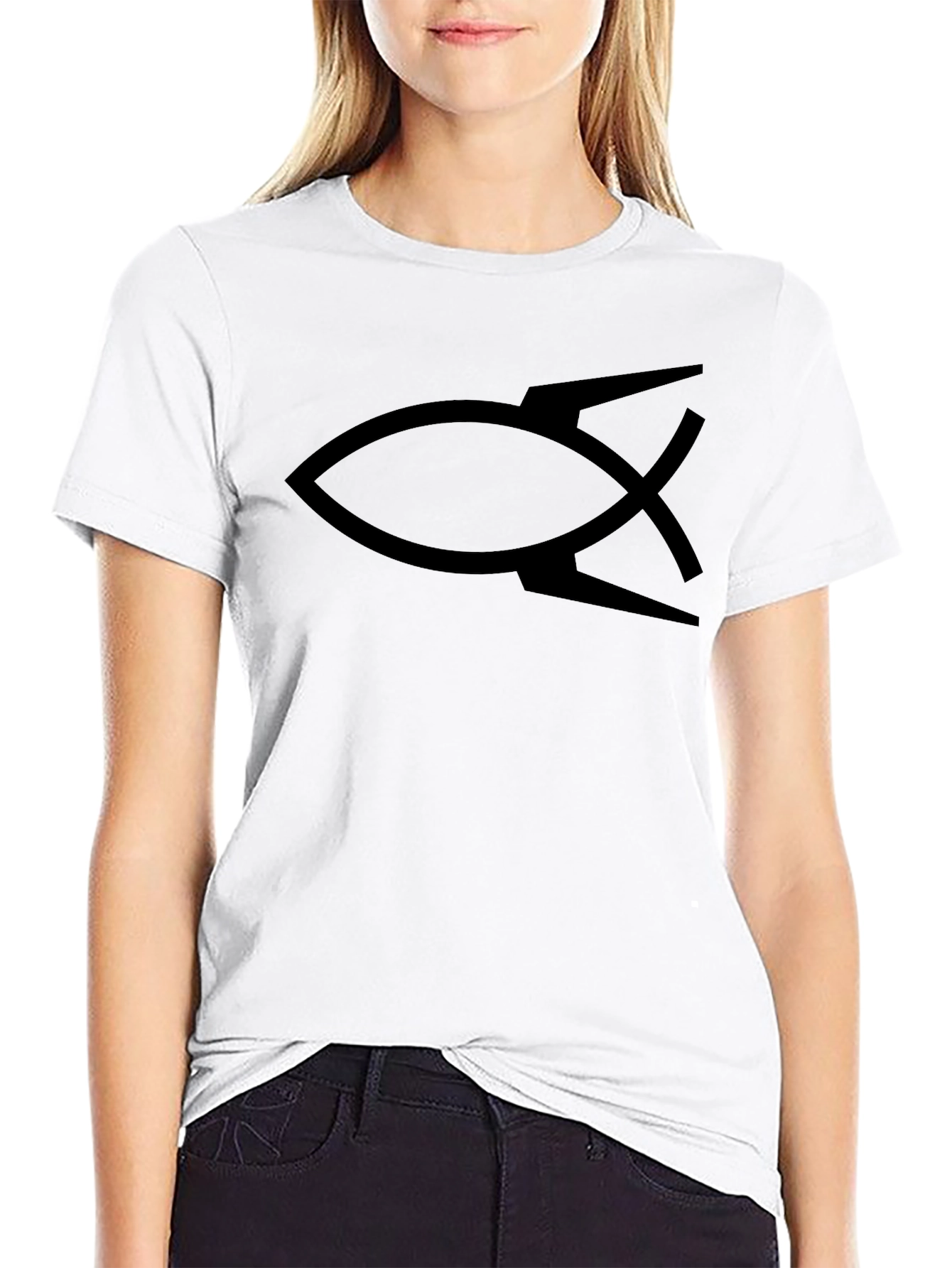 Rocket Fish Graphic Tee - Black Cotton Blend