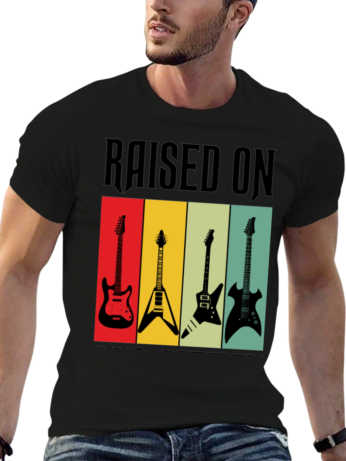 Raised on Rock Guitars T-Shirt
