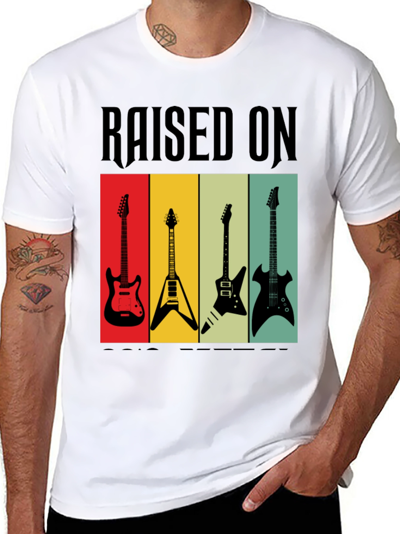 Raised on Rock Guitars T-Shirt