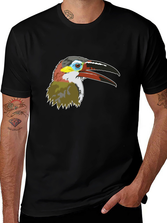Toucan Bird Graphic Tee - Mens Black T-Shirt
