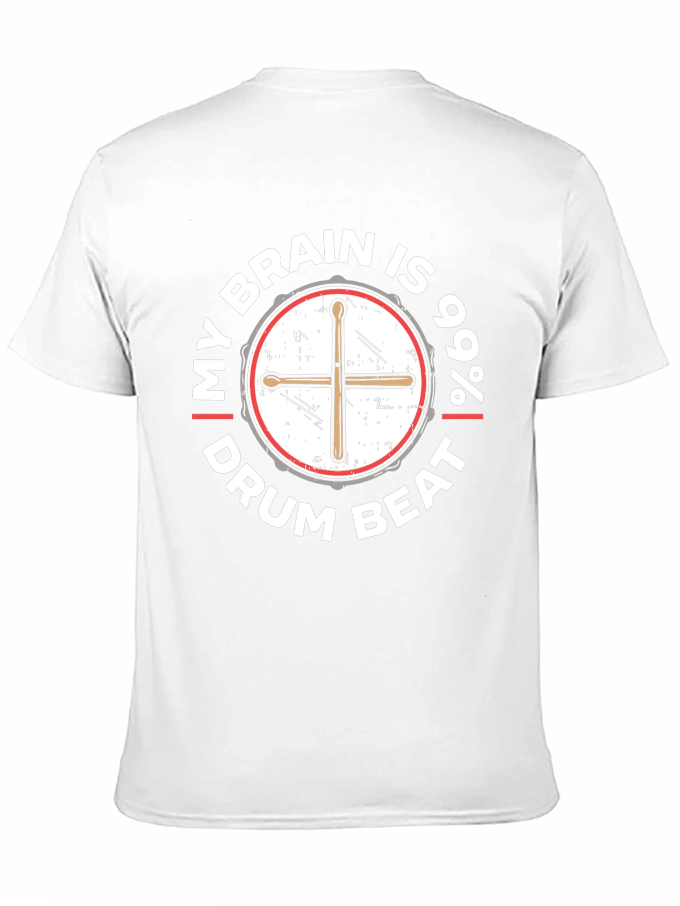 Drum Beat Brain T-Shirt - Musician Tee