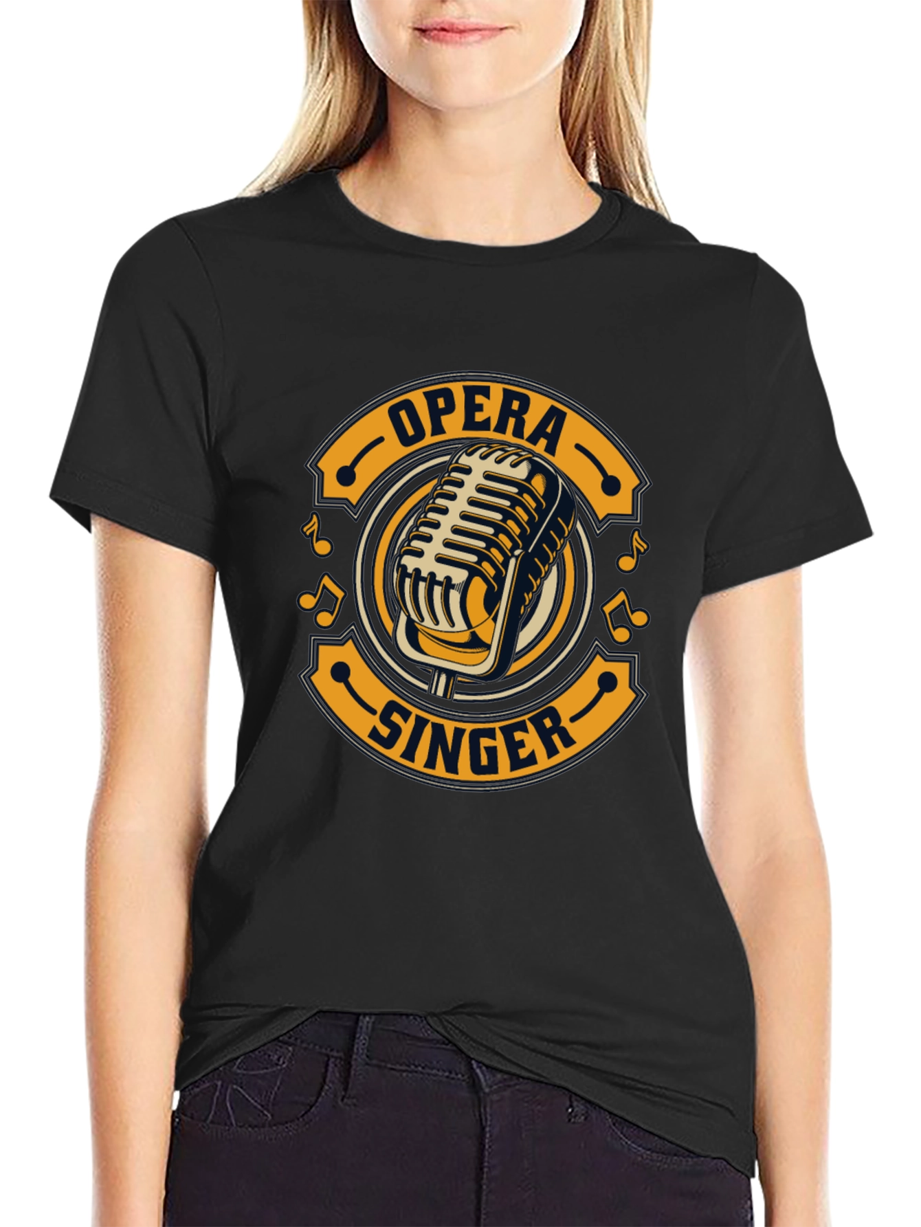 Opera Singer T-Shirt Retro Microphone Tee