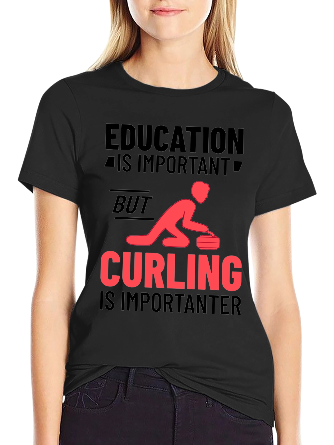 Education Important? Curling Importanter T-Shirt