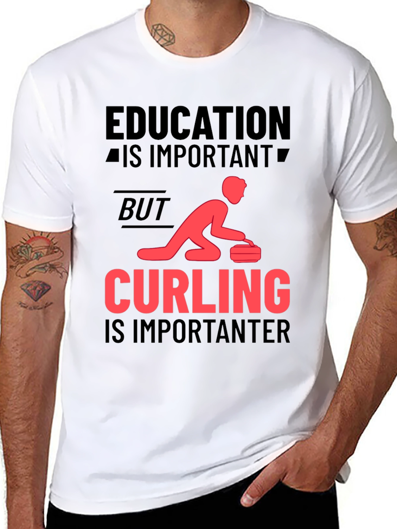 Education Important? Curling Importanter T-Shirt