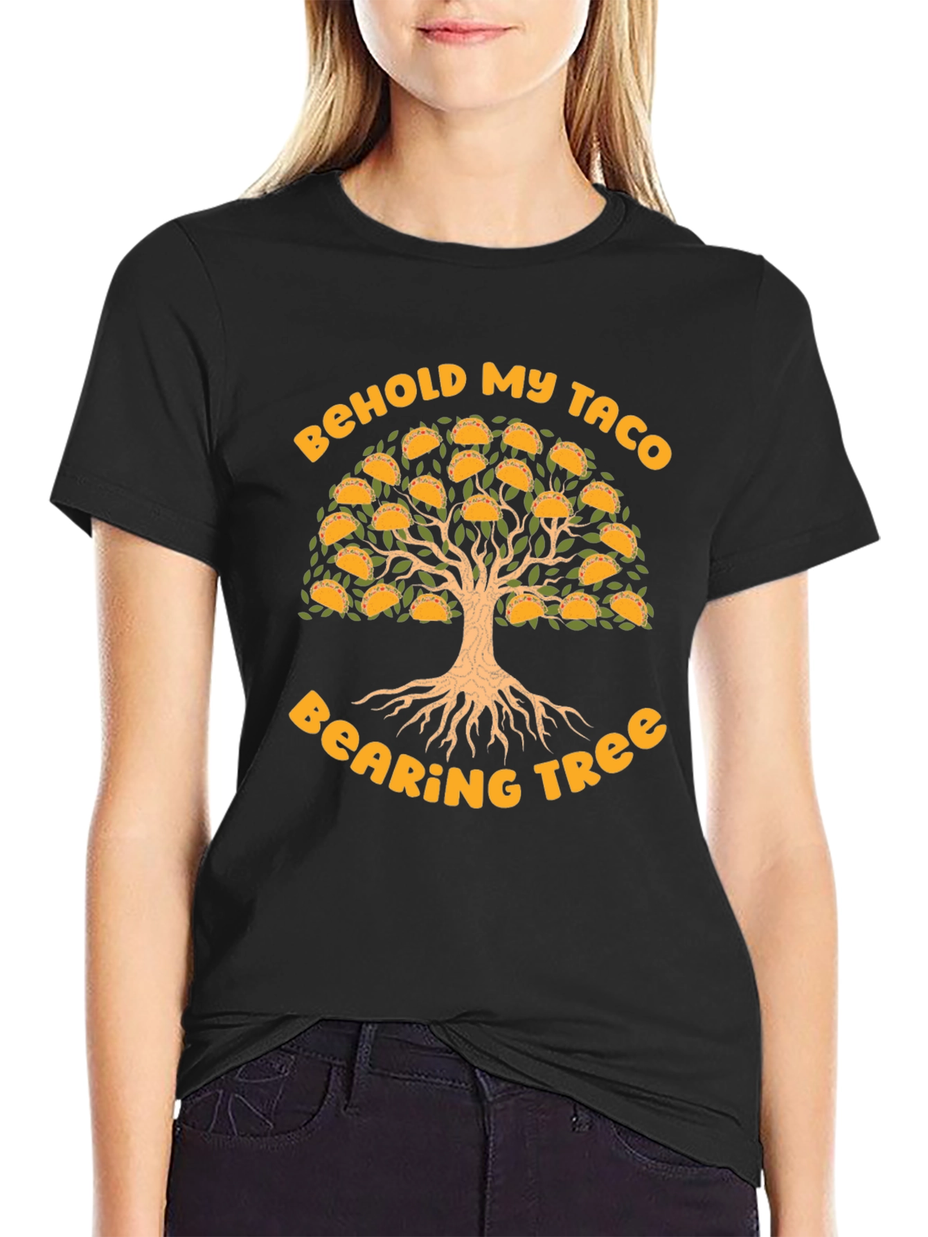 Behold My Taco Bearing Tree Graphic T-Shirt