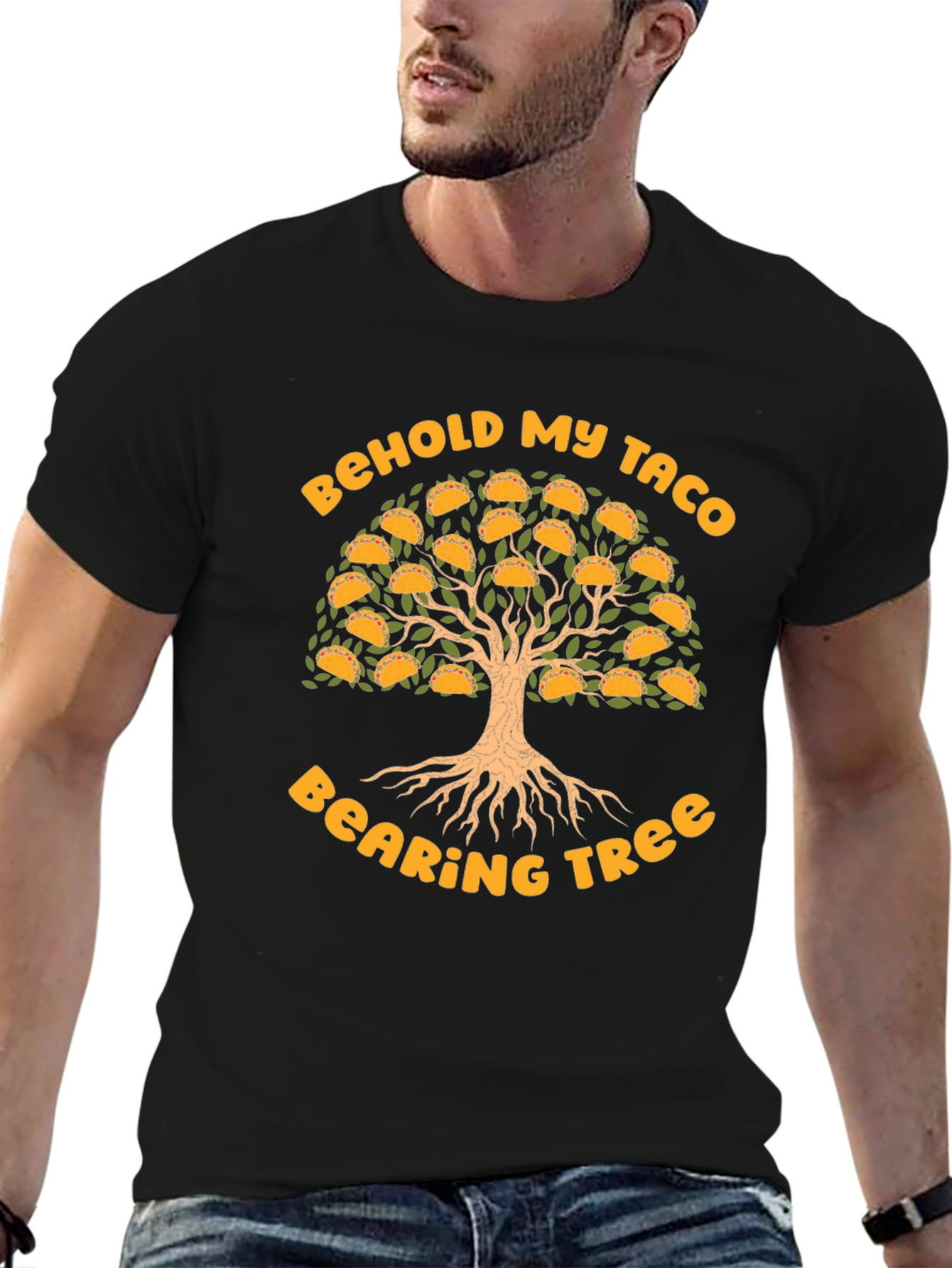 Behold My Taco Bearing Tree Graphic T-Shirt