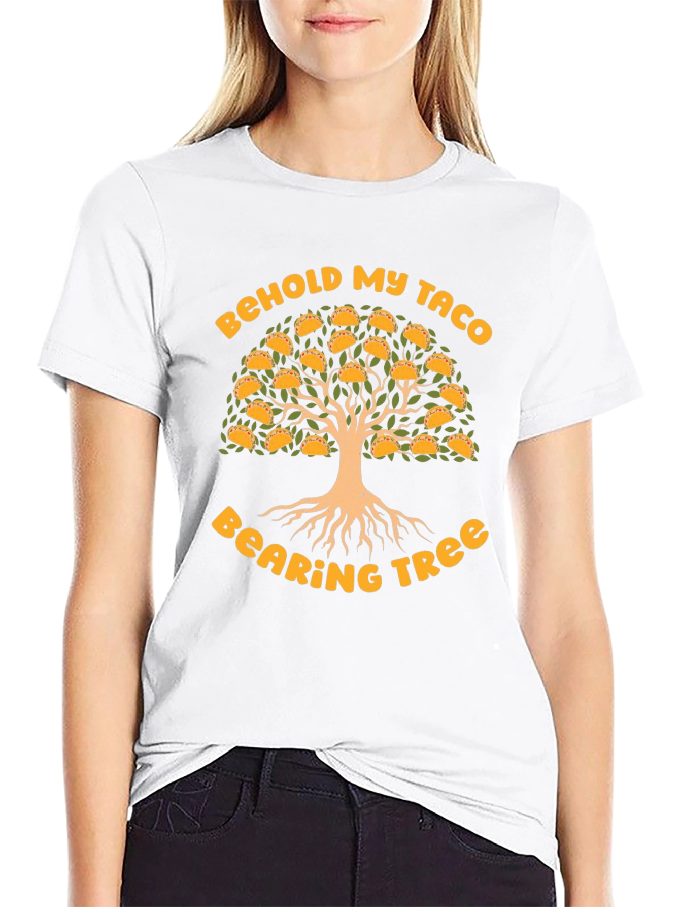 Behold My Taco Bearing Tree Graphic T-Shirt