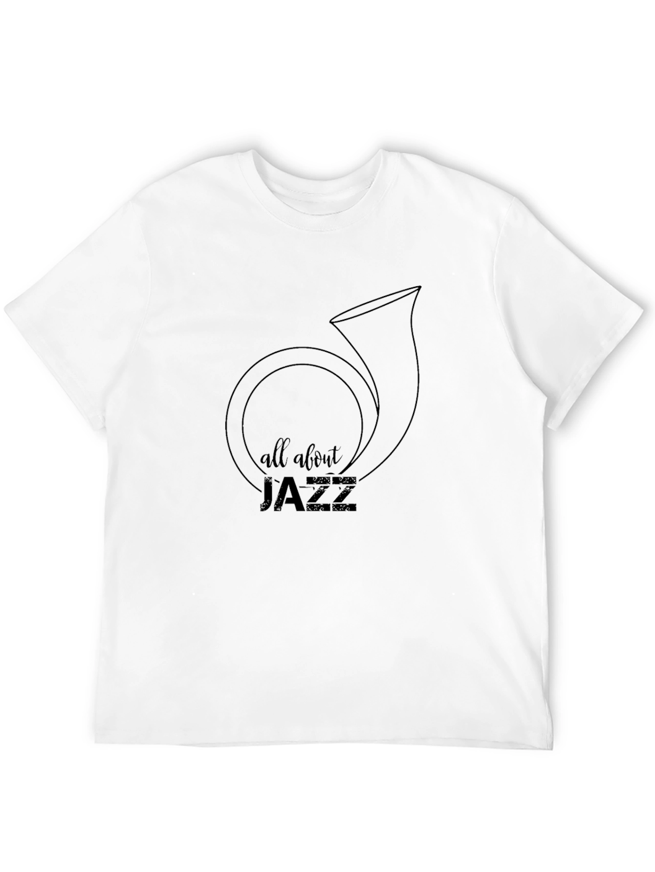 All About Jazz Graphic T-Shirt - Classic Style