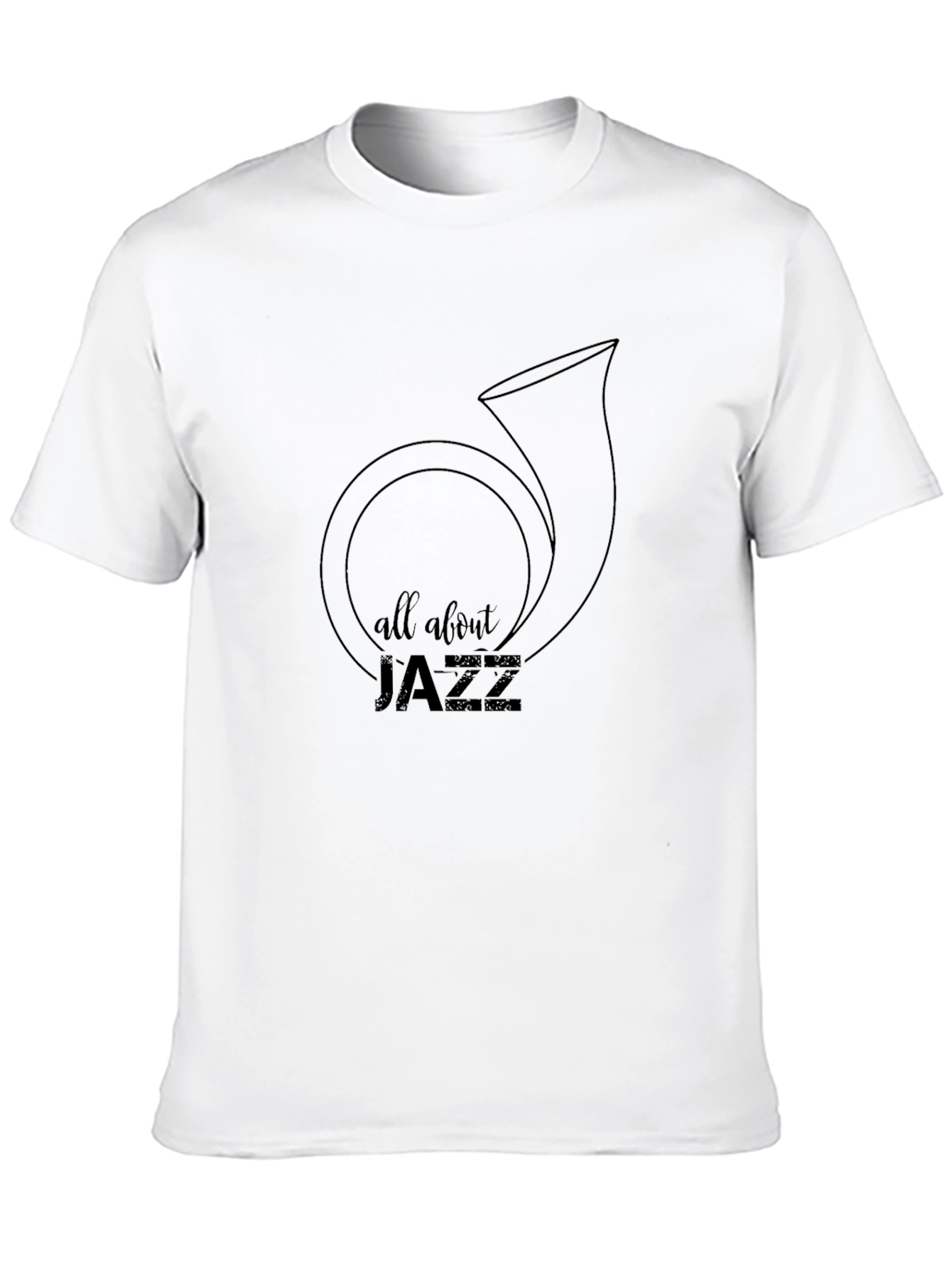 All About Jazz Graphic T-Shirt - Classic Style