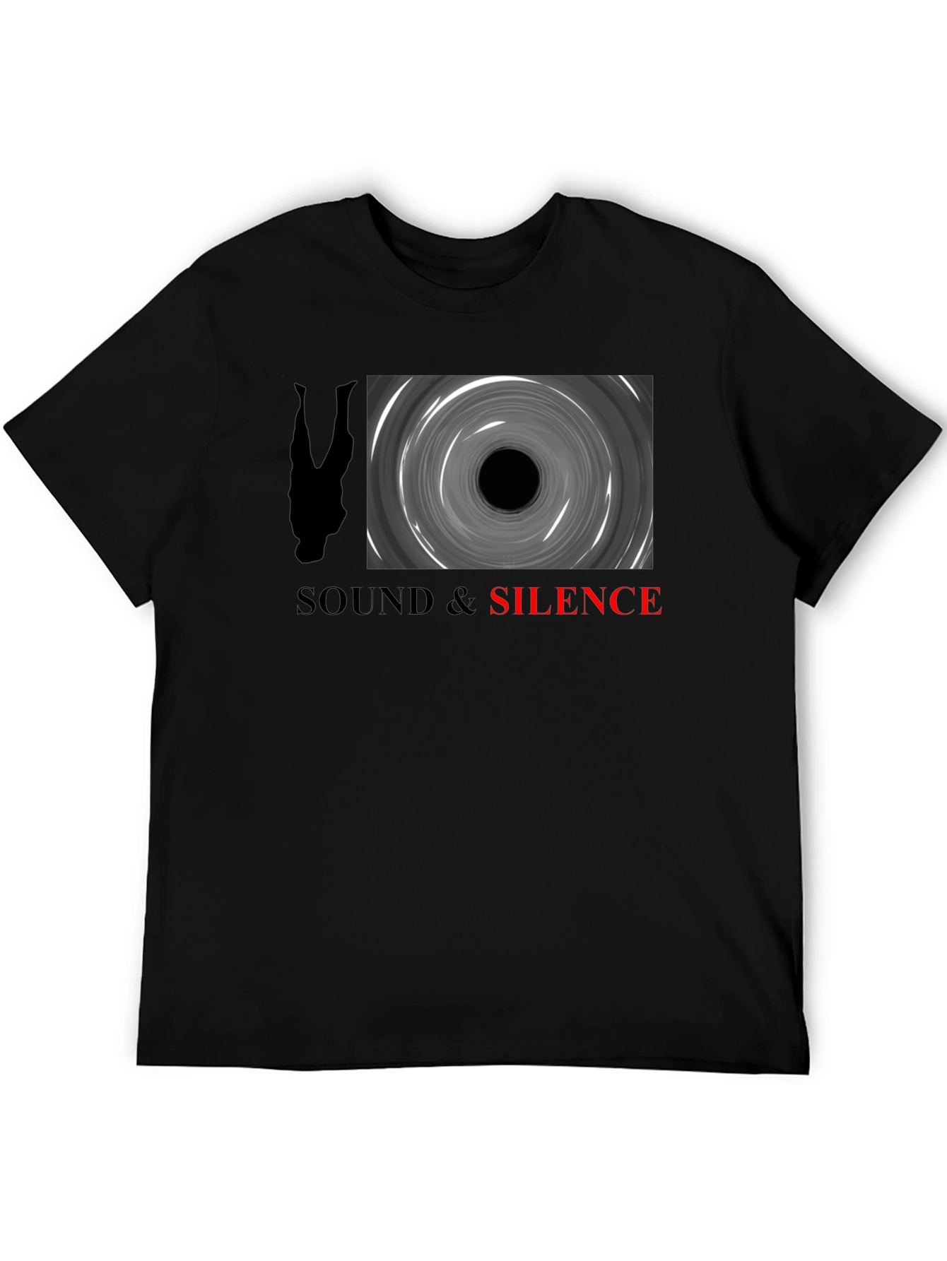 Sound & Silence Graphic Tee - Black