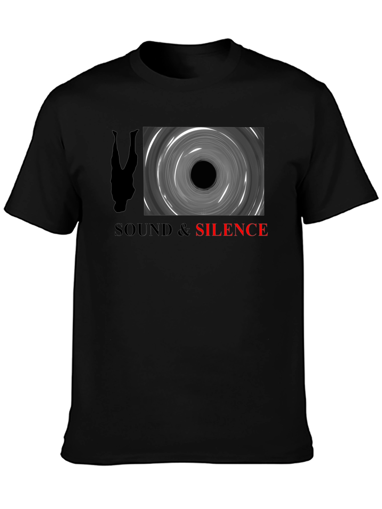 Sound & Silence Graphic Tee - Black