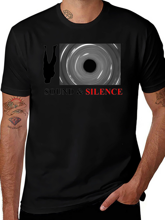 Sound & Silence Graphic Tee - Black