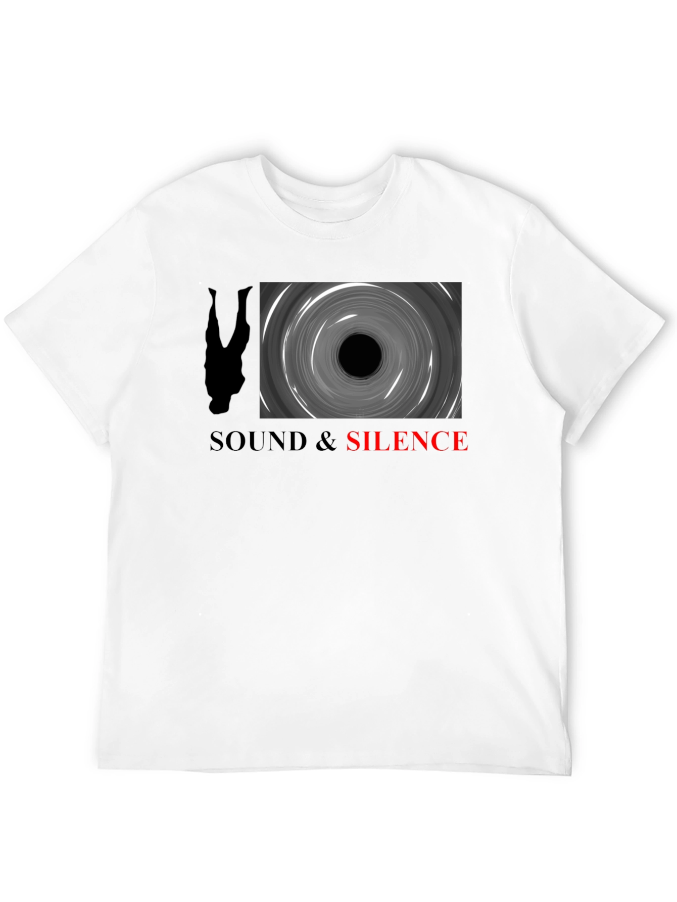Sound & Silence Graphic Tee - Black