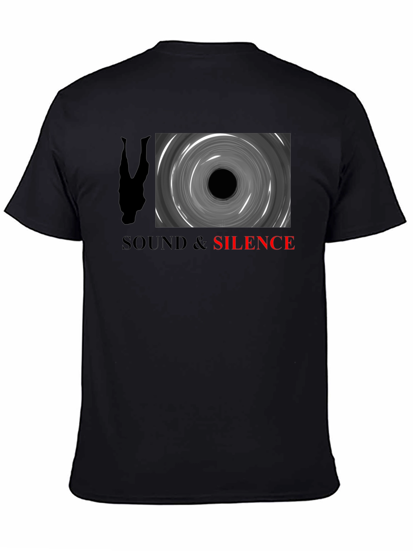 Sound & Silence Graphic Tee - Black