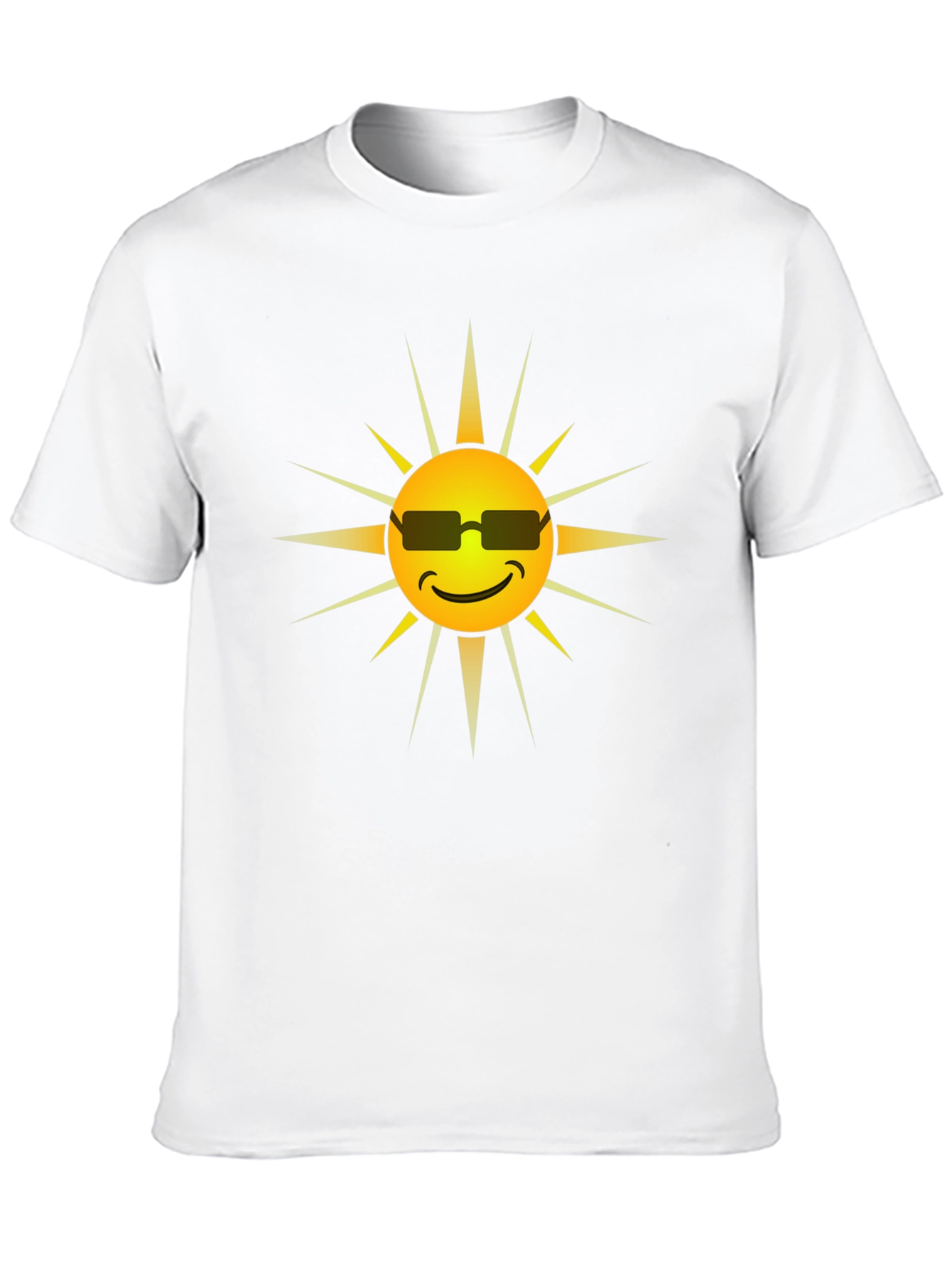 Cool Sun Graphic Tee - Black Cotton Shirt