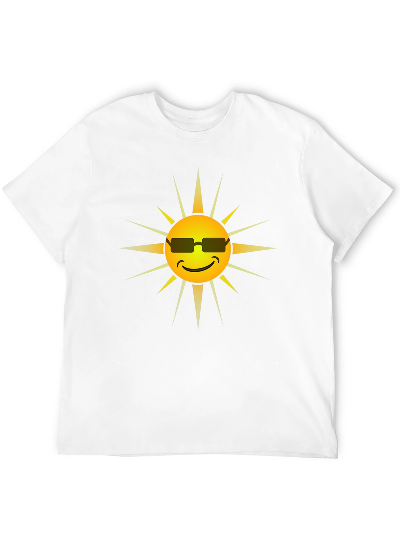 Cool Sun Graphic Tee - Black Cotton Shirt