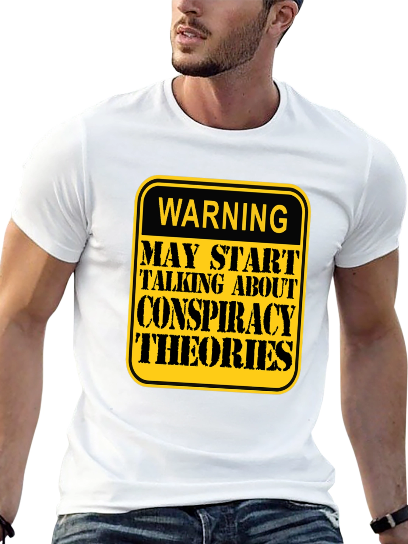 Conspiracy Theories Warning T-Shirt - Funny Graphic Tee