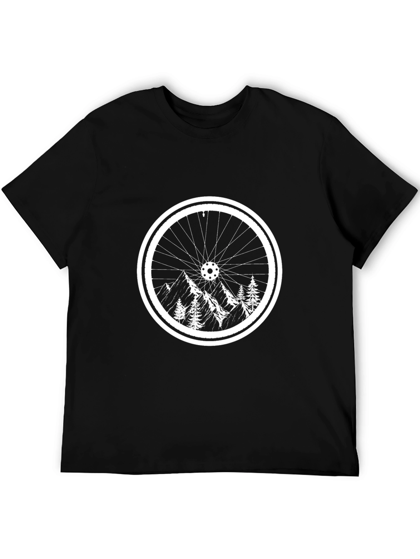 Mountain Bike Wheel Graphic T-Shirt