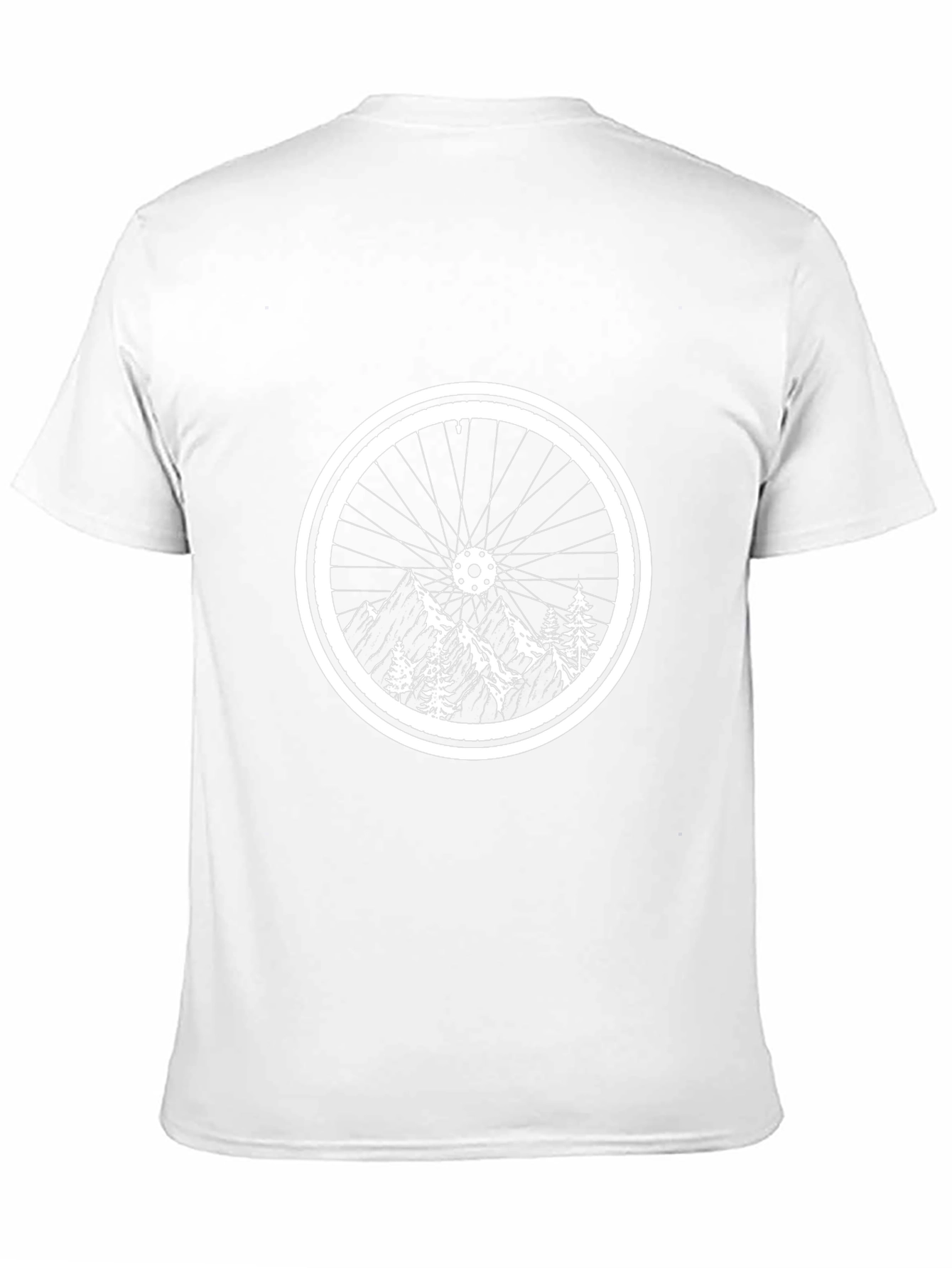 Mountain Bike Wheel Graphic T-Shirt