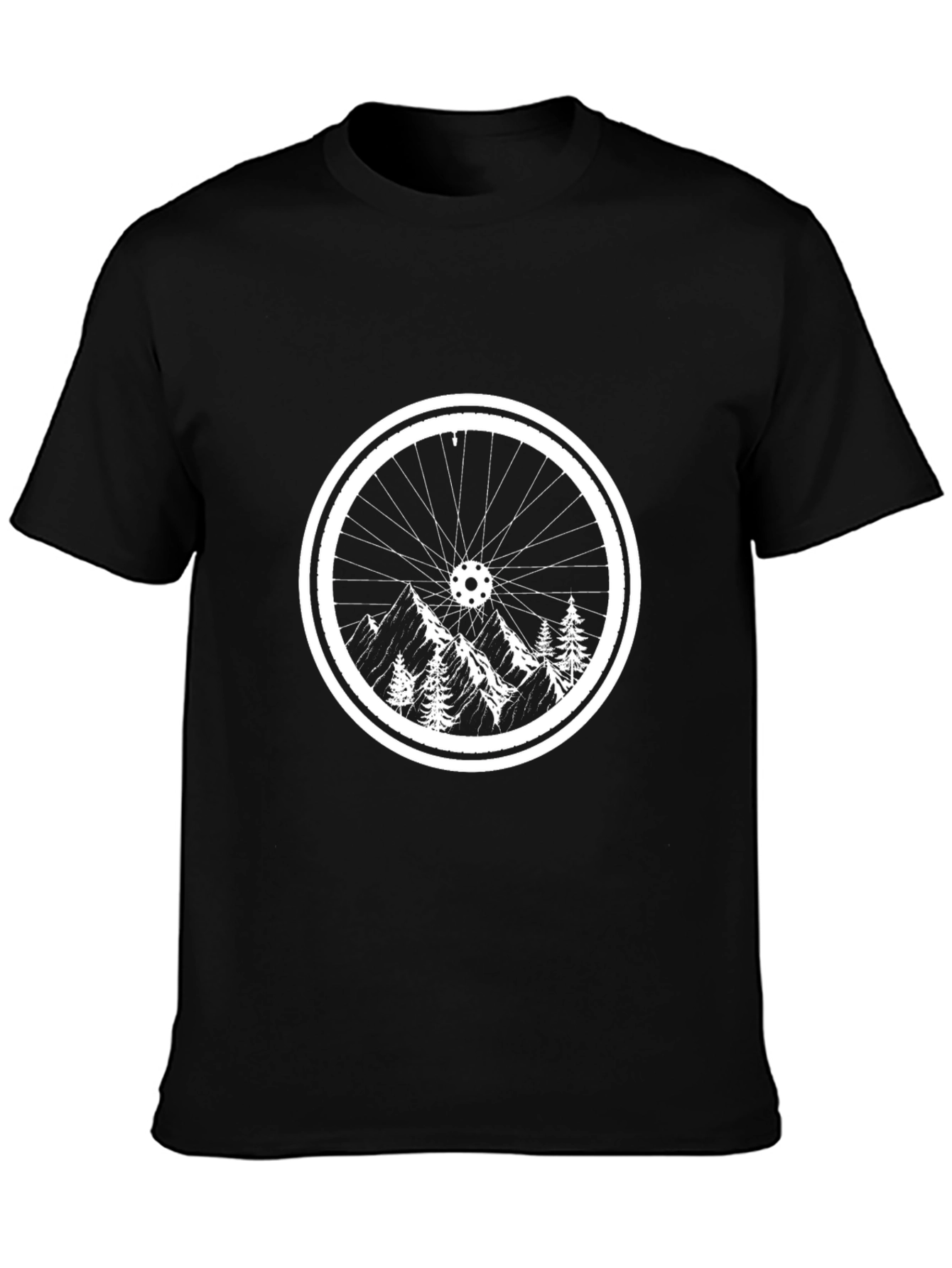 Mountain Bike Wheel Graphic T-Shirt