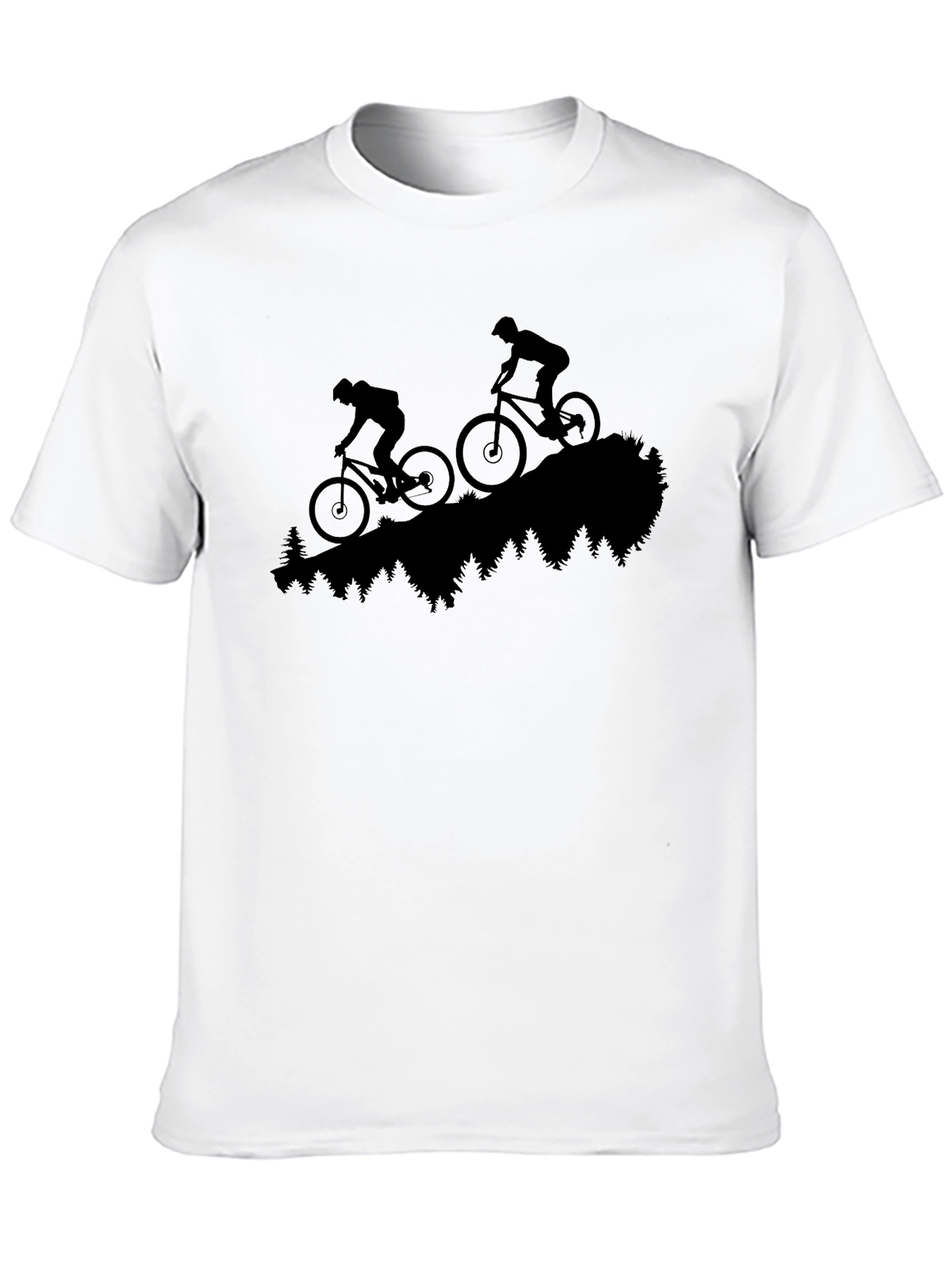 Mountain Biking Silhouette T-Shirt