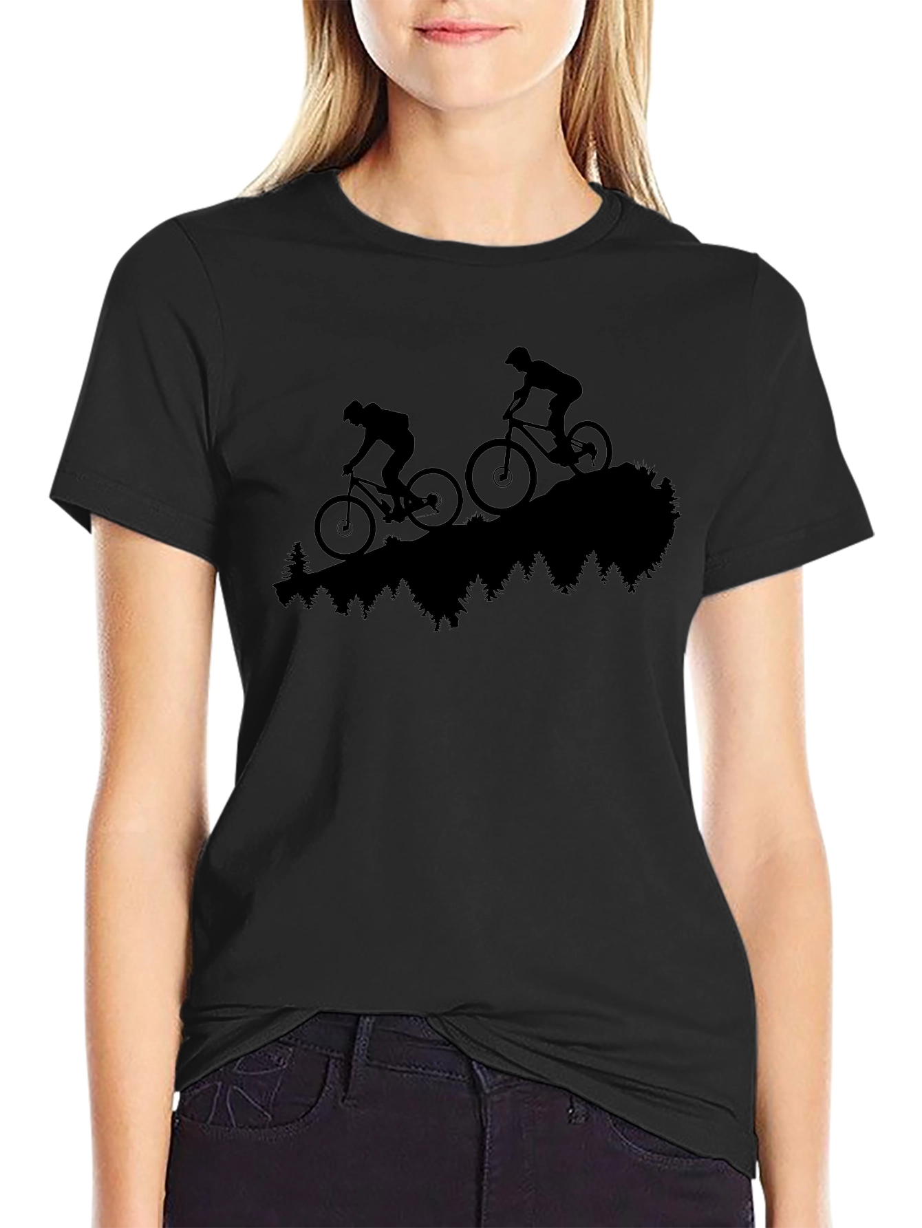 Mountain Biking Silhouette T-Shirt