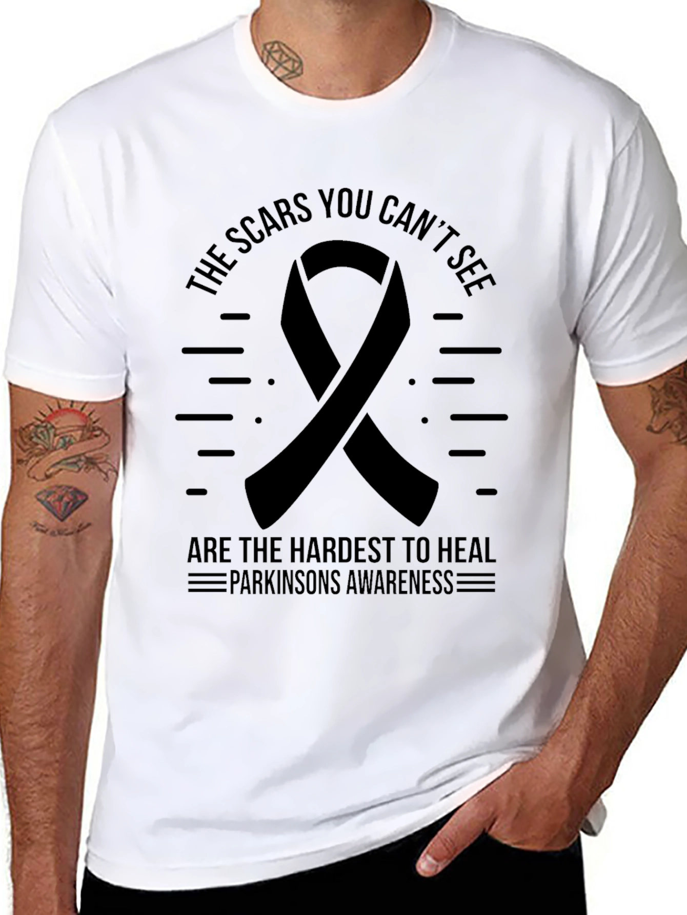 Parkinsons Awareness T-Shirt - Scars You Cant See