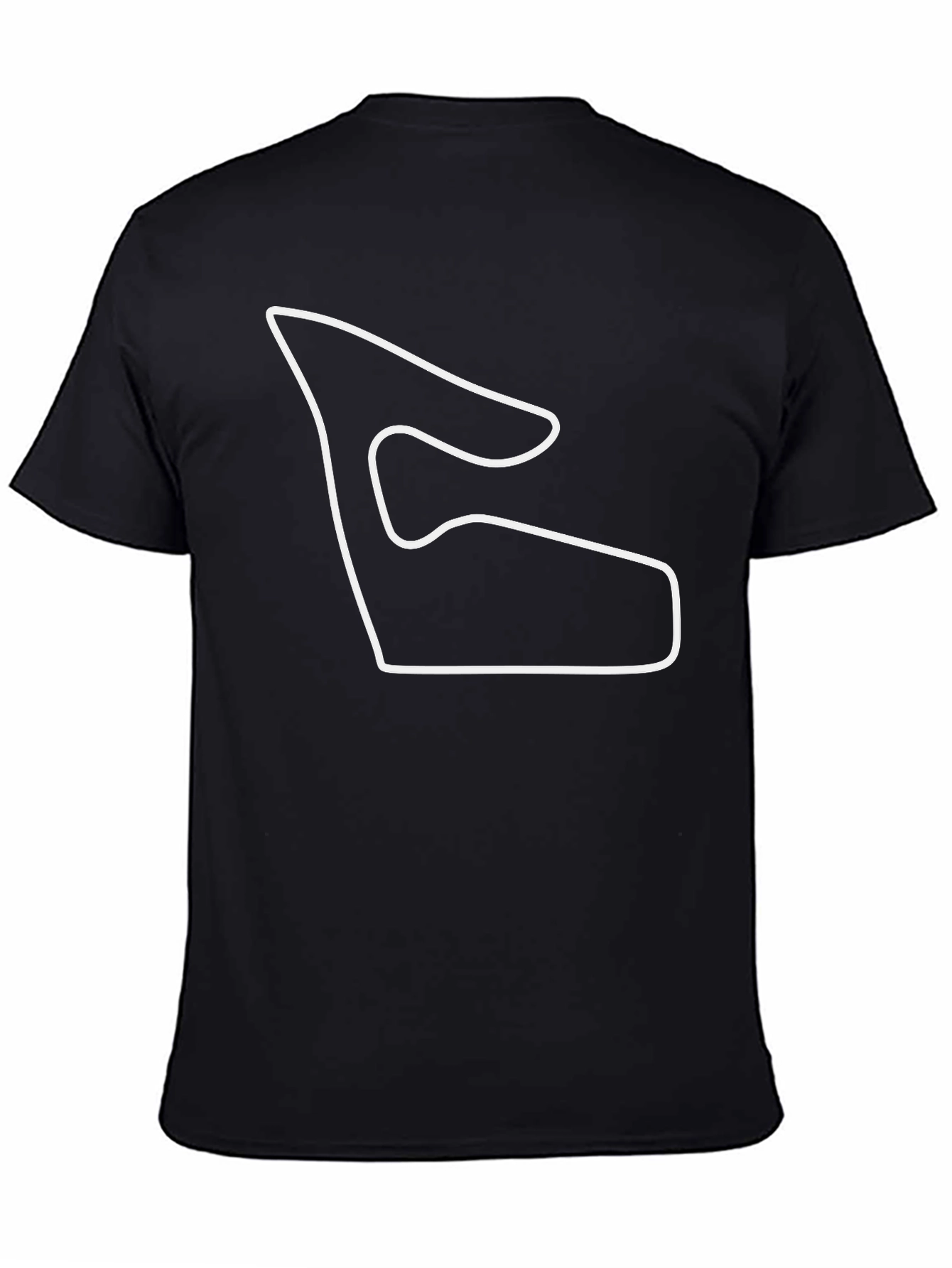 Racing Circuit Outline Black Tee