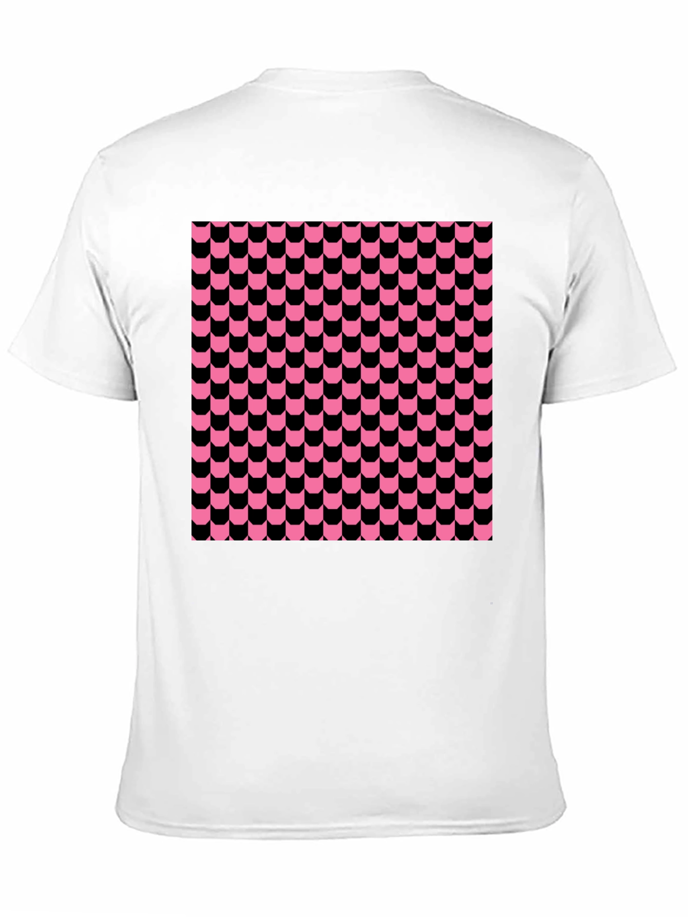 Funky Retro Patterned Black T-Shirt