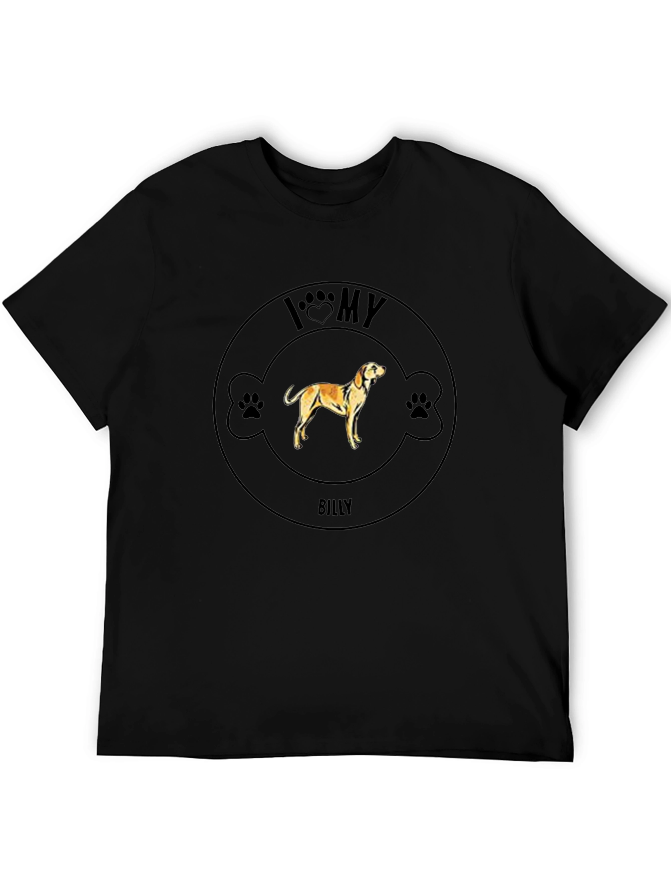 I Love My Dog T-Shirt - Billy Design
